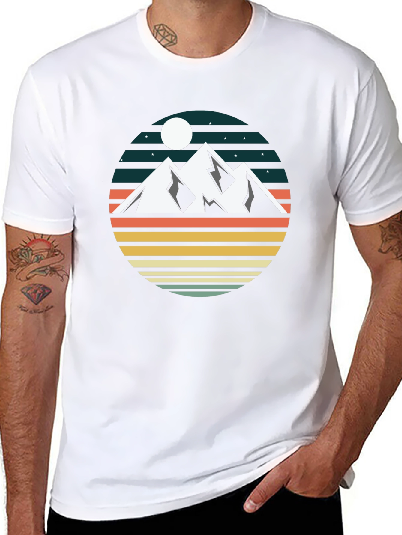Retro Mountainscape T-Shirt