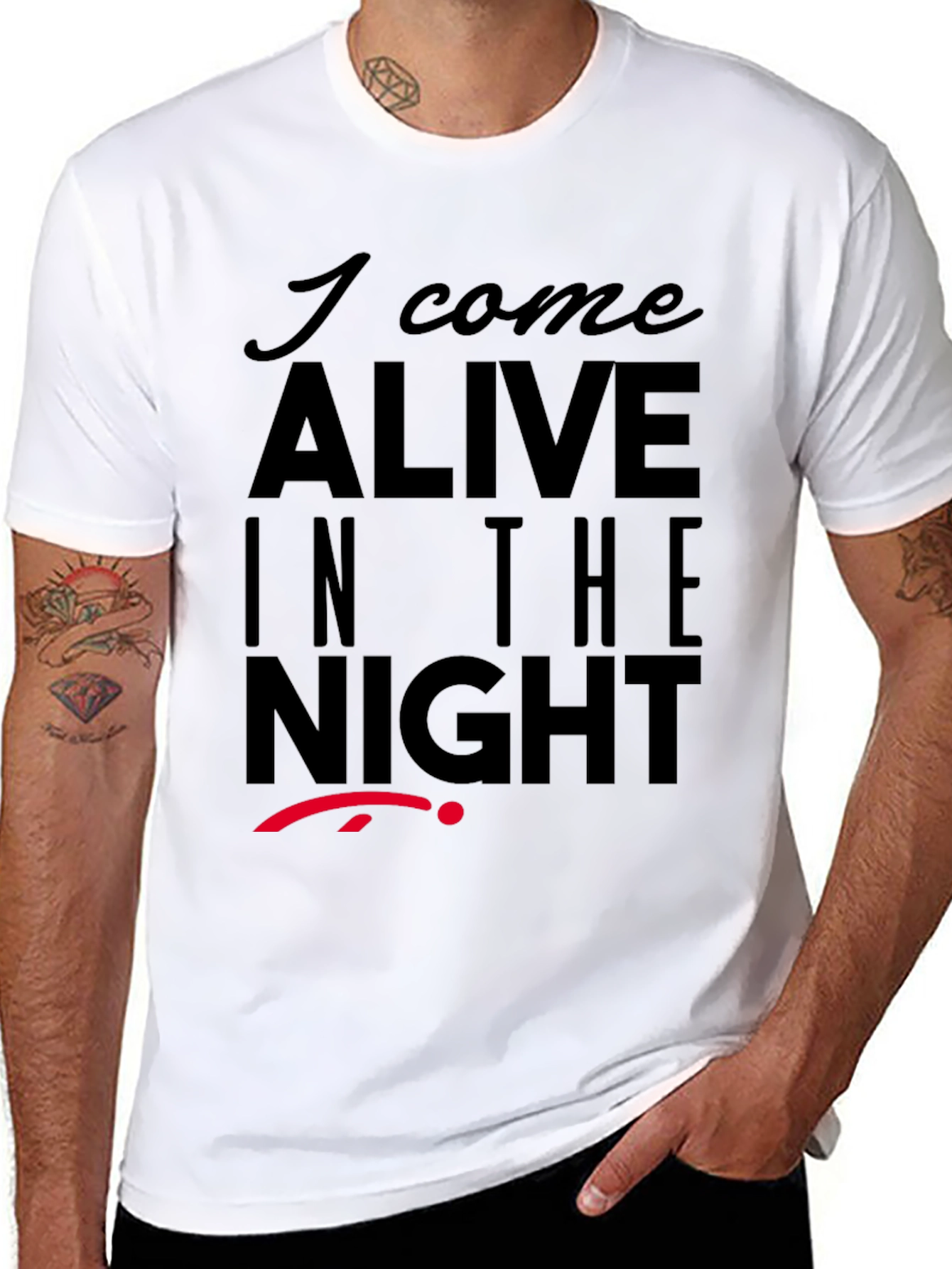 I Come Alive in the Night Graphic T-Shirt