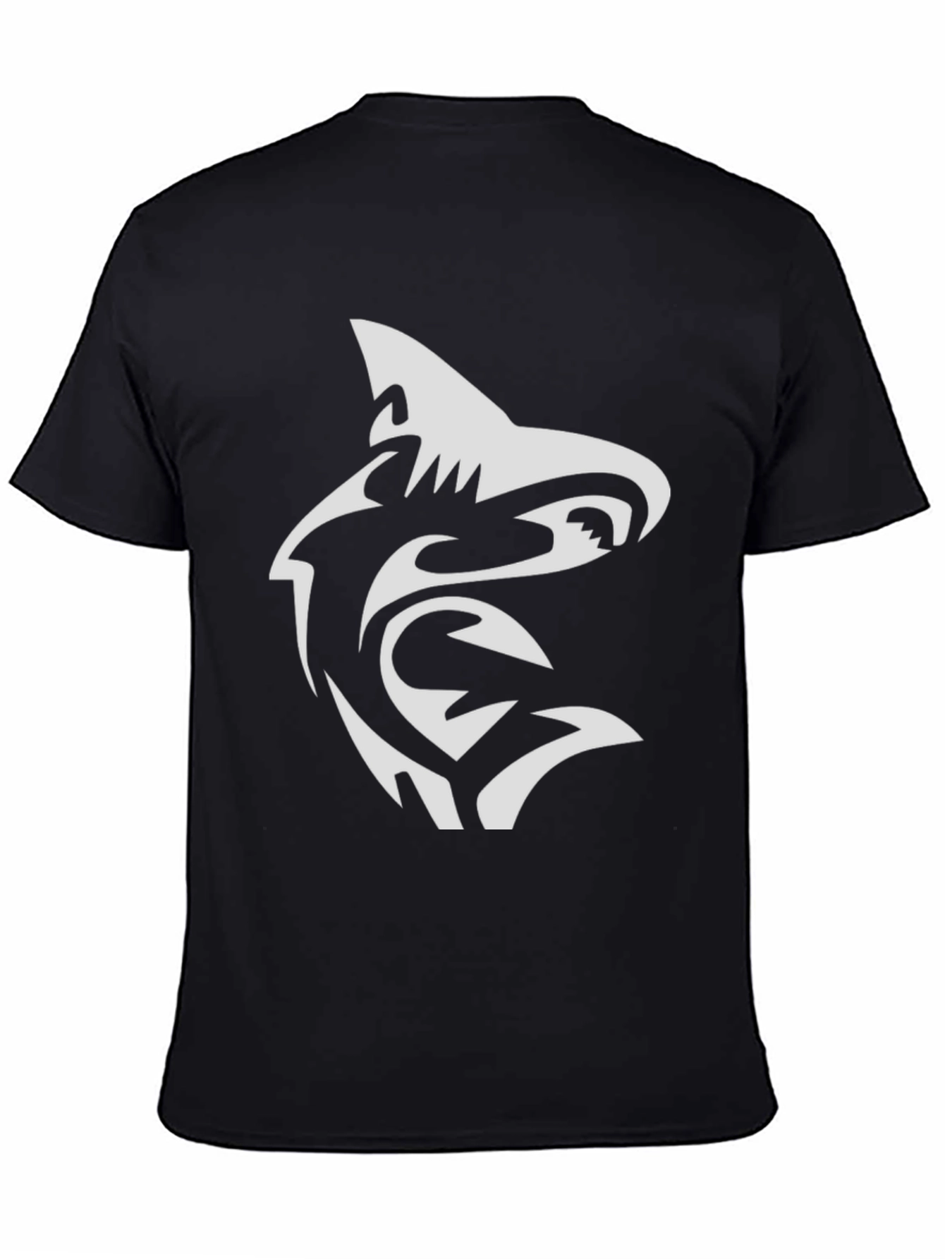 Black Shark Graphic Tee - Stylish Mens T-Shirt