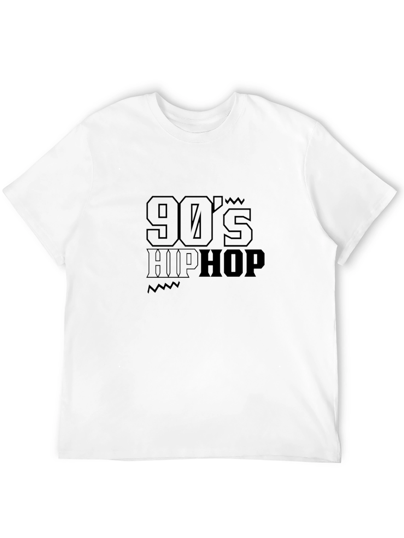 90s Hip Hop Black Graphic Tee