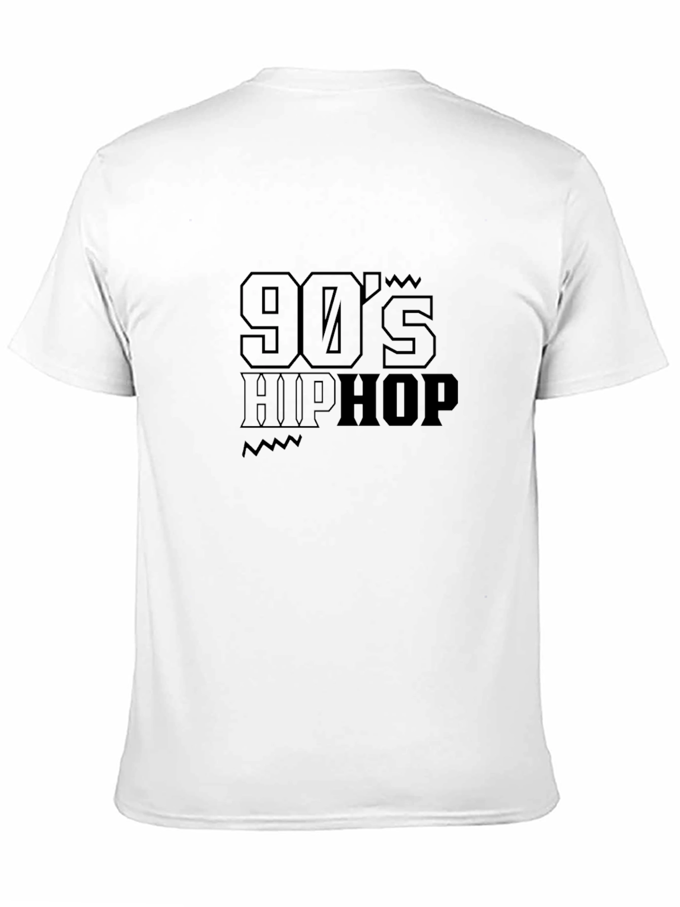 90s Hip Hop Black Graphic Tee