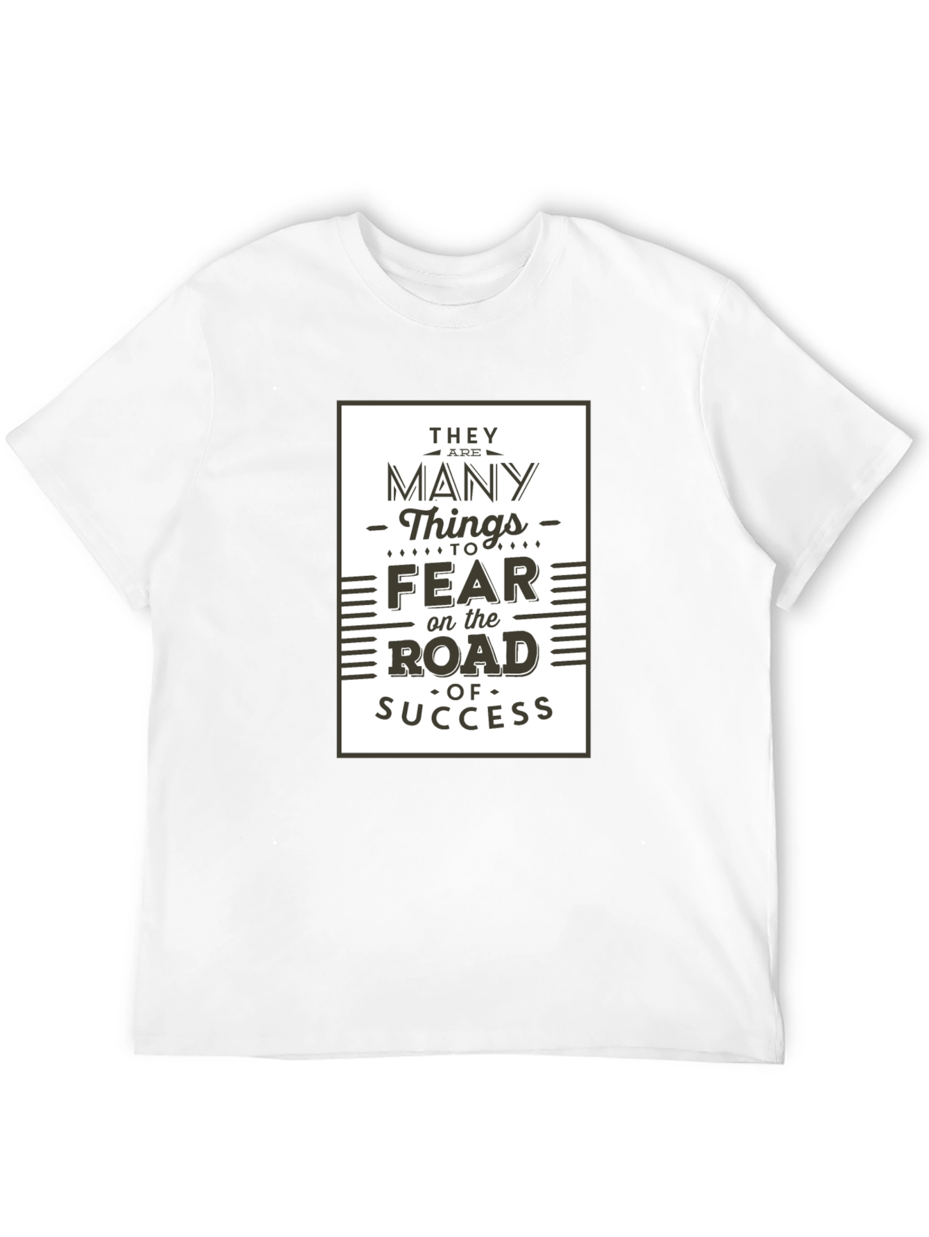 Road to Success Graphic Tee - Motivational Black T-Shirt