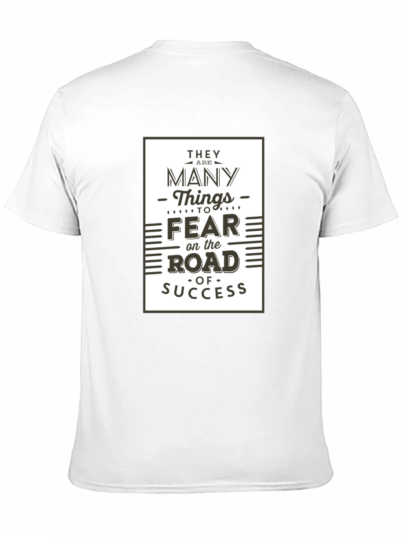 Road to Success Graphic Tee - Motivational Black T-Shirt