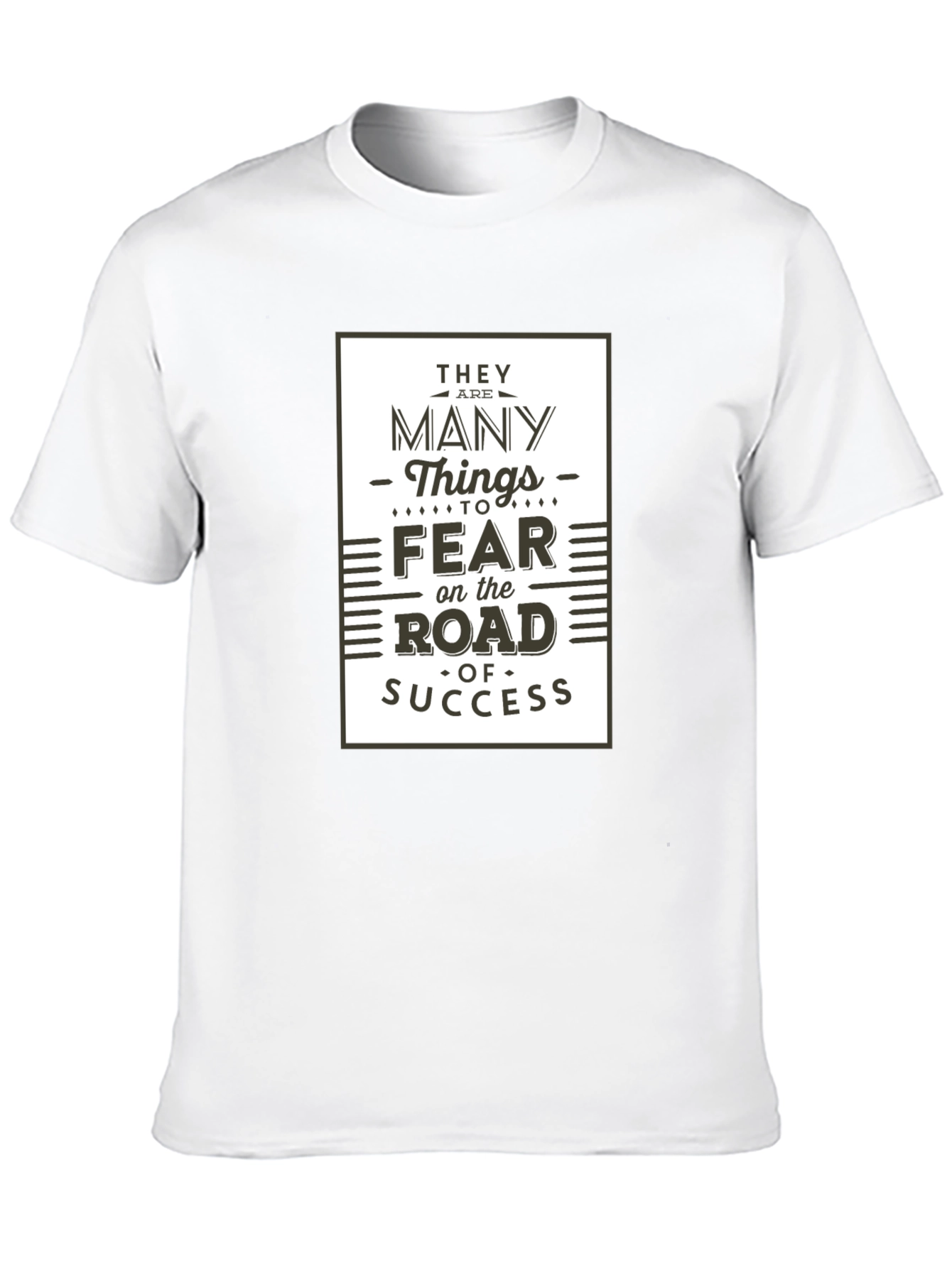 Road to Success Graphic Tee - Motivational Black T-Shirt