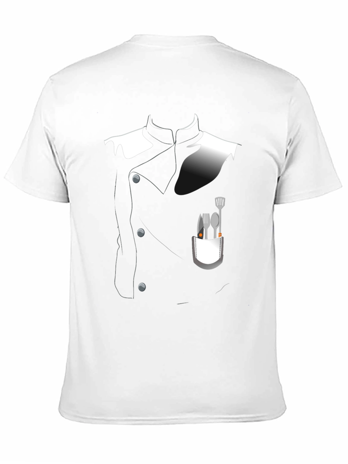 Chef Costume T-Shirt - Realistic Culinary Design