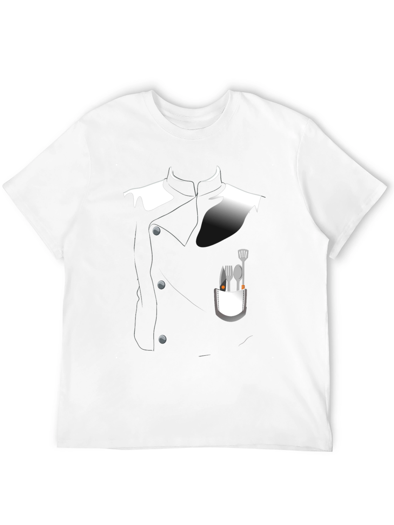 Chef Costume T-Shirt - Realistic Culinary Design