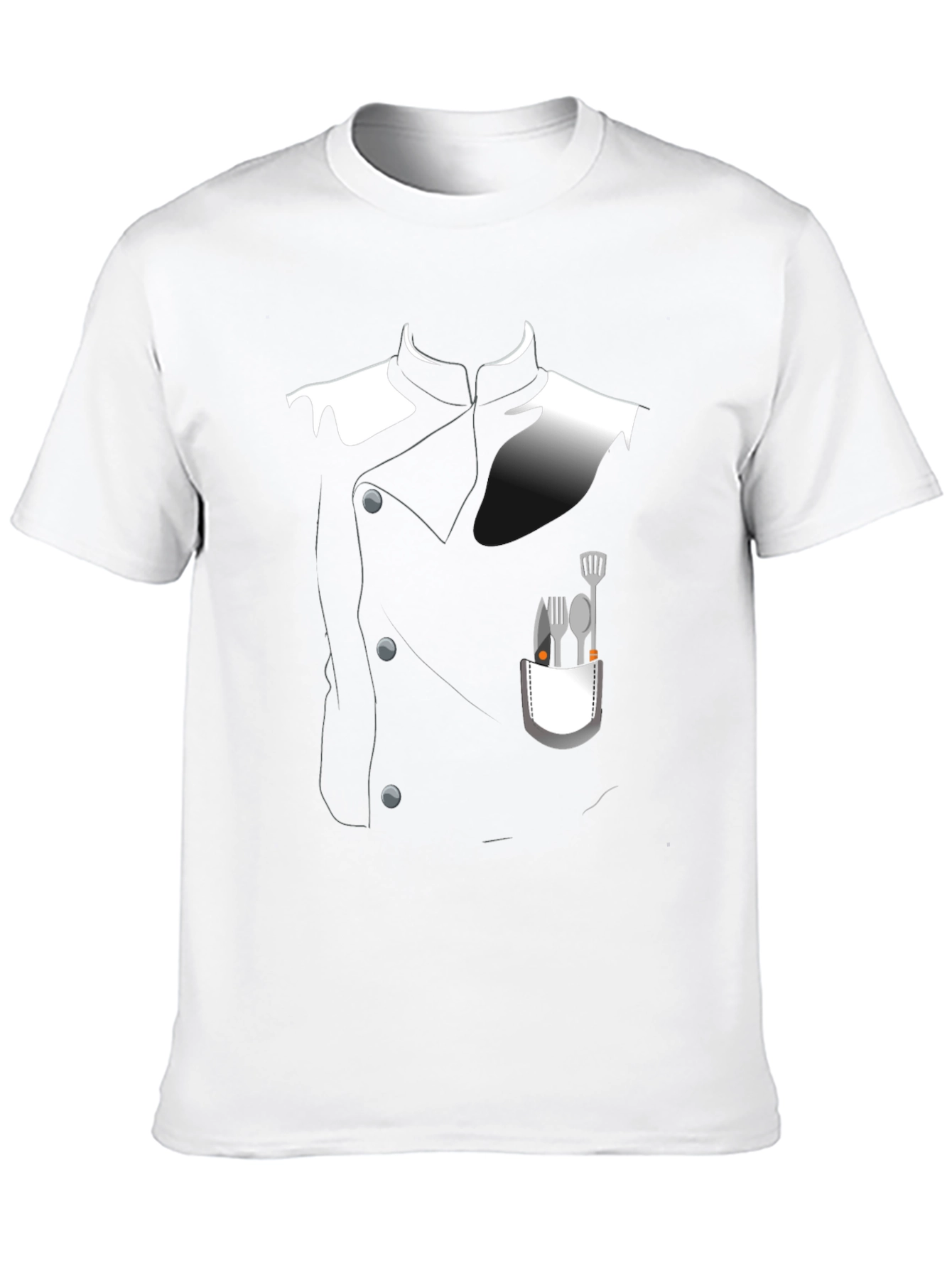 Chef Costume T-Shirt - Realistic Culinary Design