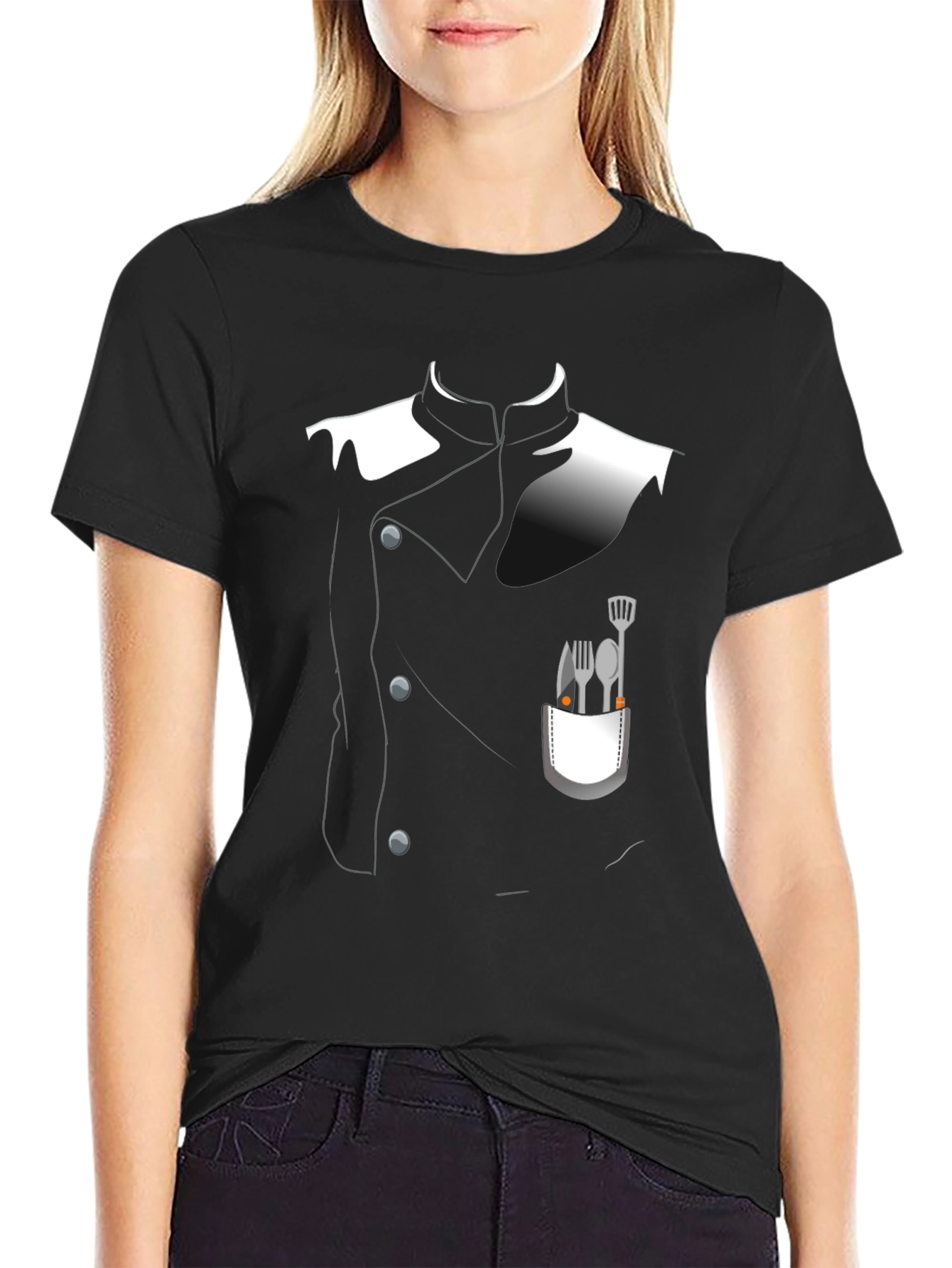 Chef Costume T-Shirt - Realistic Culinary Design