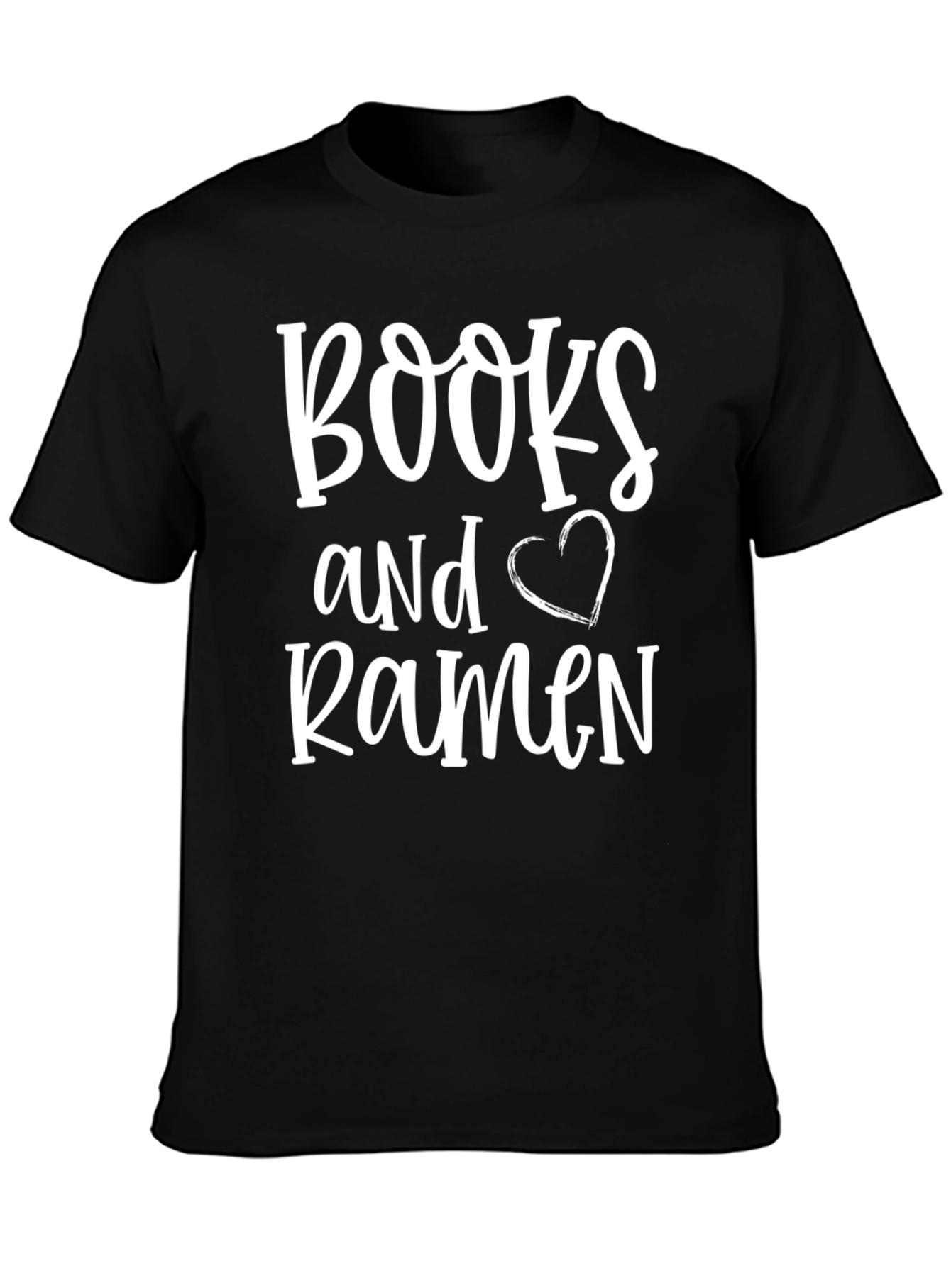 Books and Ramen Graphic T-Shirt