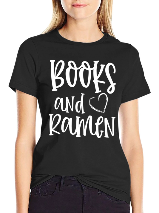 Books and Ramen Graphic T-Shirt