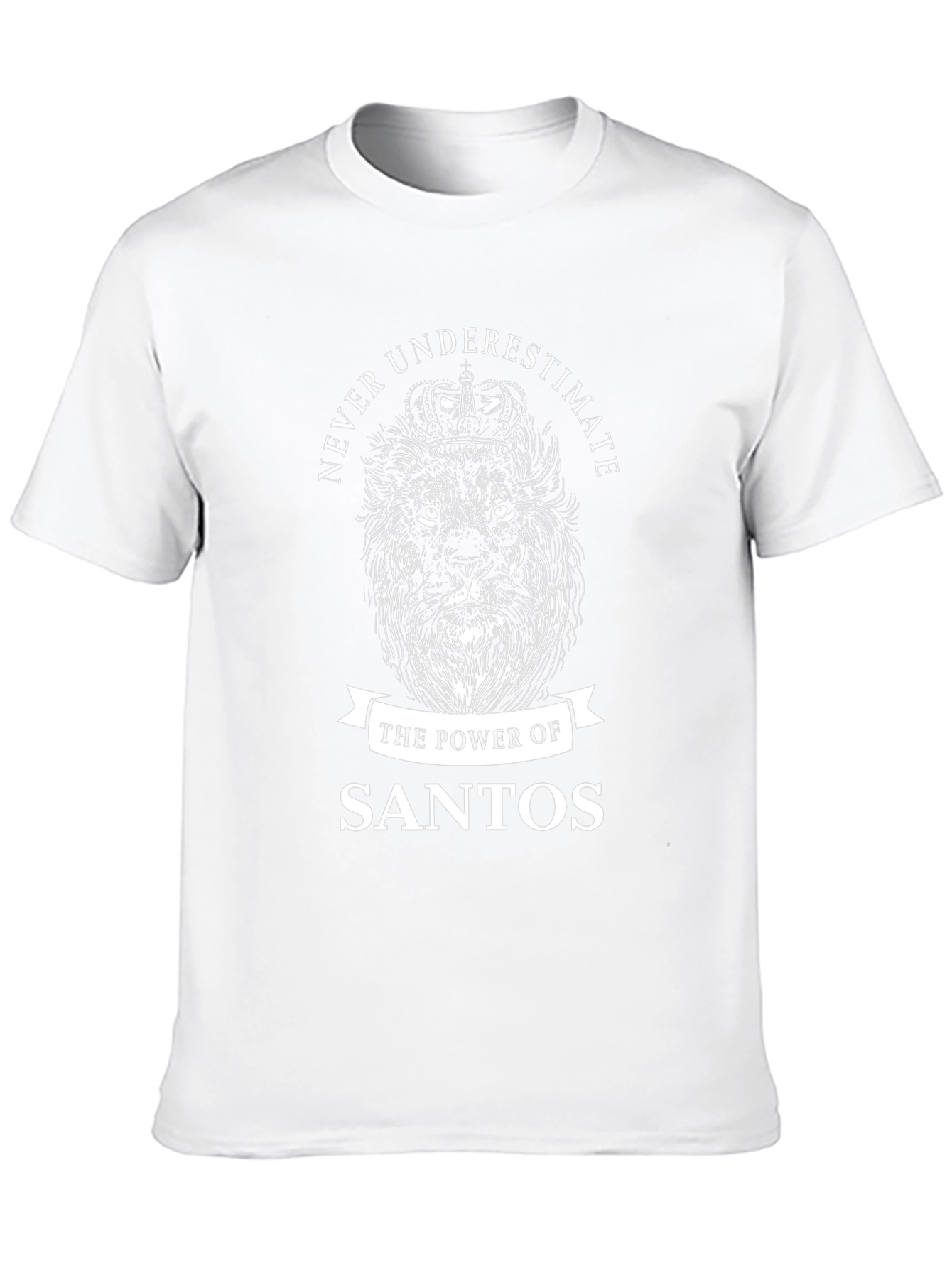 Never Underestimate Santos Lion Graphic T-Shirt