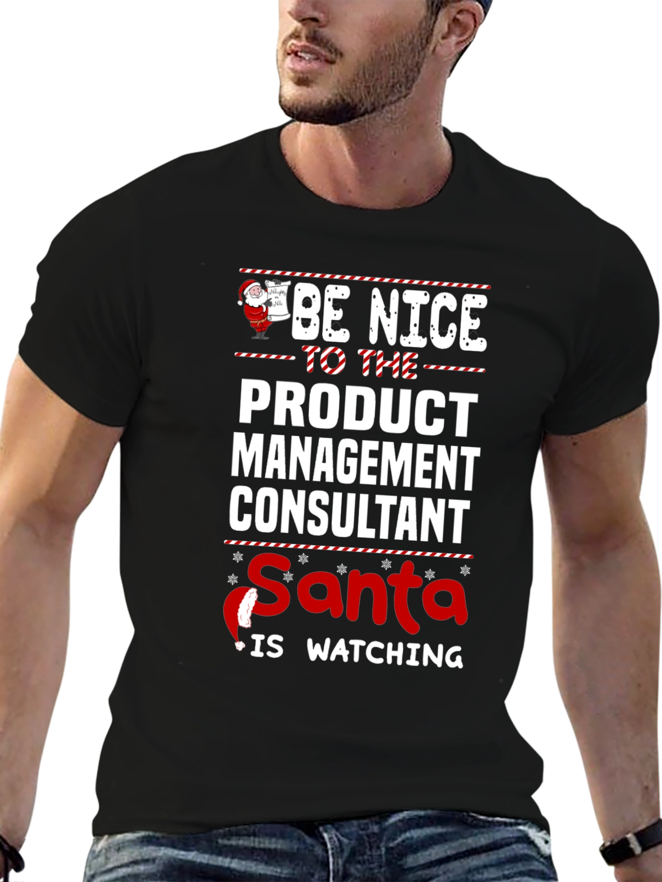 Be Nice to the Product Management Consultant Santa T-Shirt