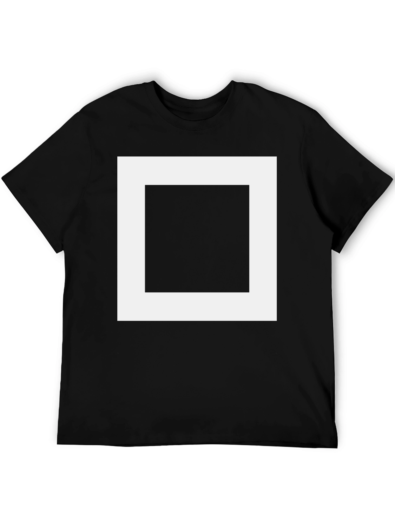 Square Graphic Black T-Shirt