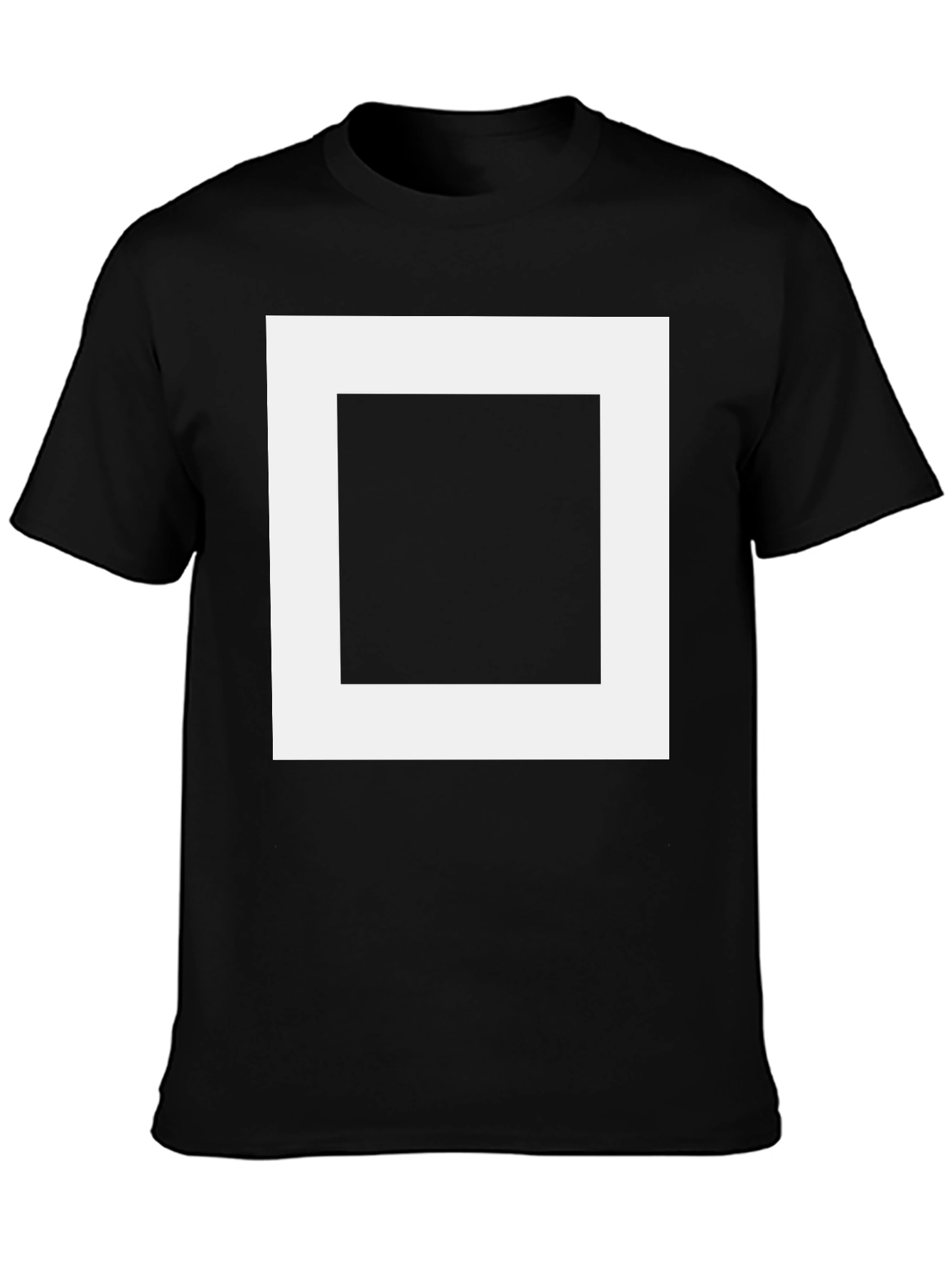Square Graphic Black T-Shirt