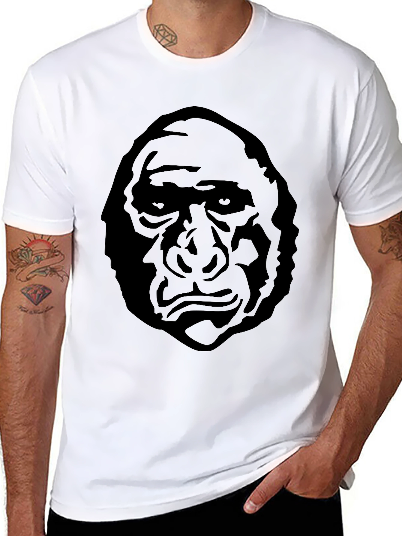 Primal Face Graphic Tee - Mens Black T-Shirt