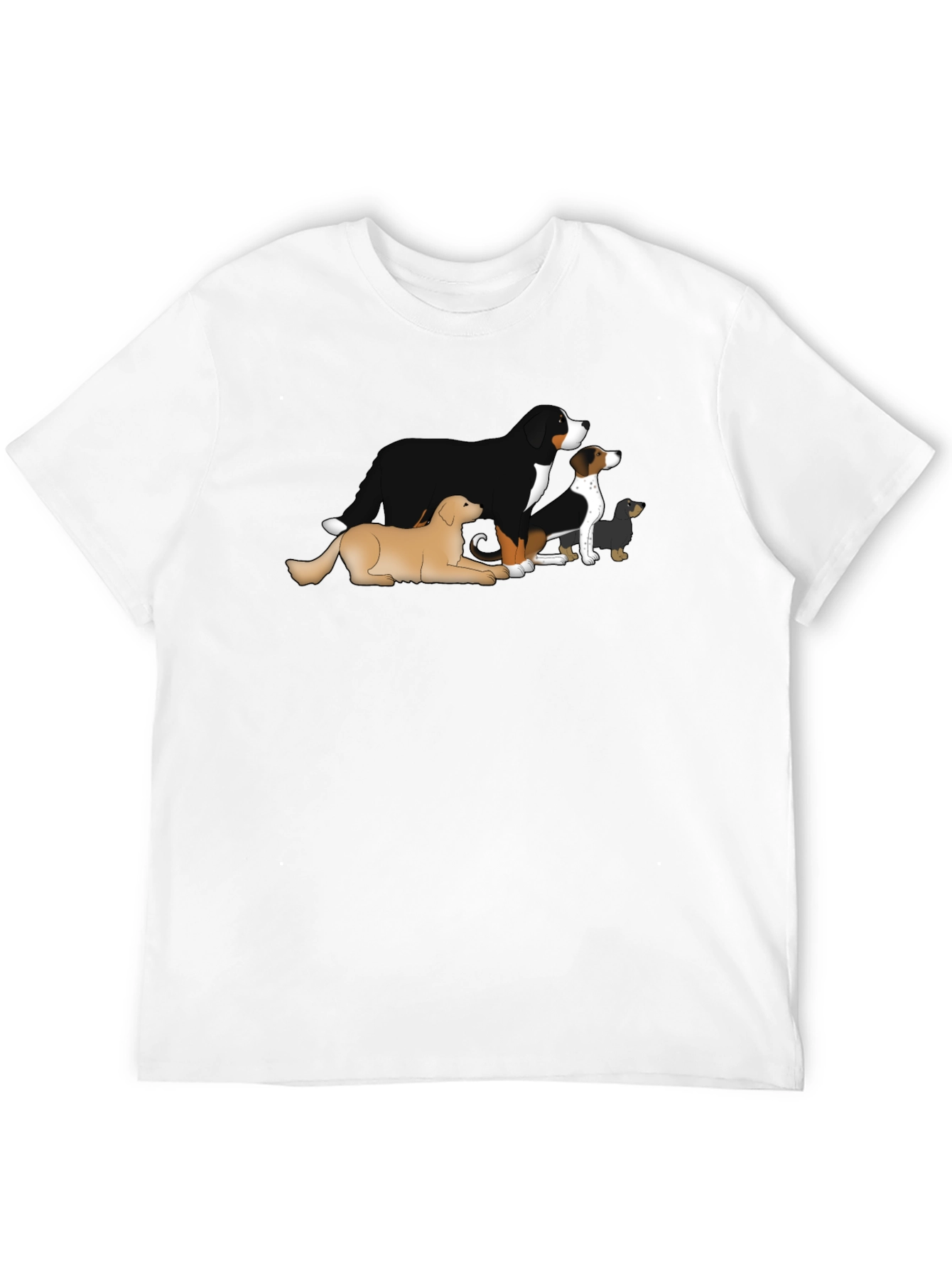 Dog Breed T-Shirt - Black Cotton Blend