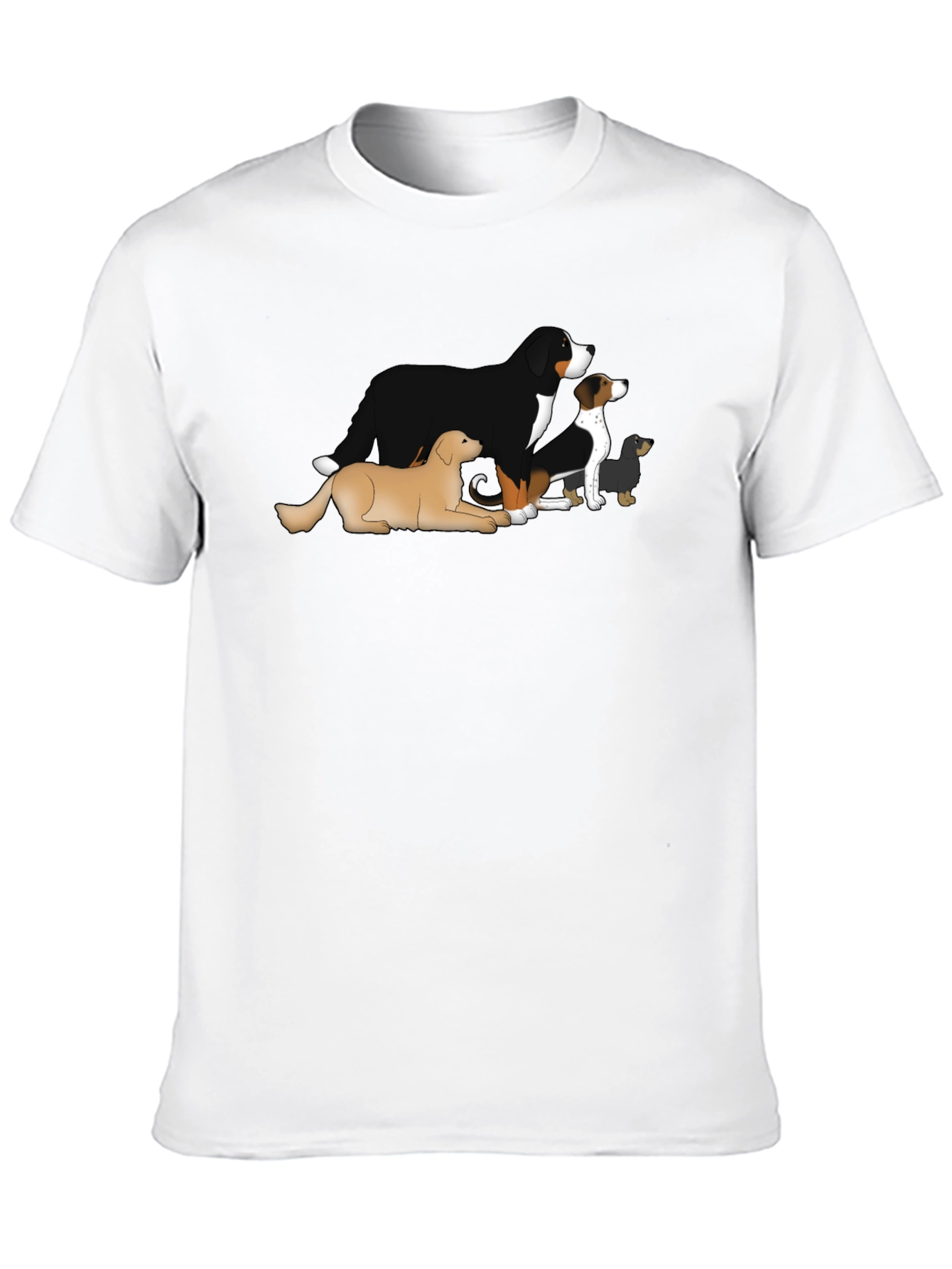 Dog Breed T-Shirt - Black Cotton Blend