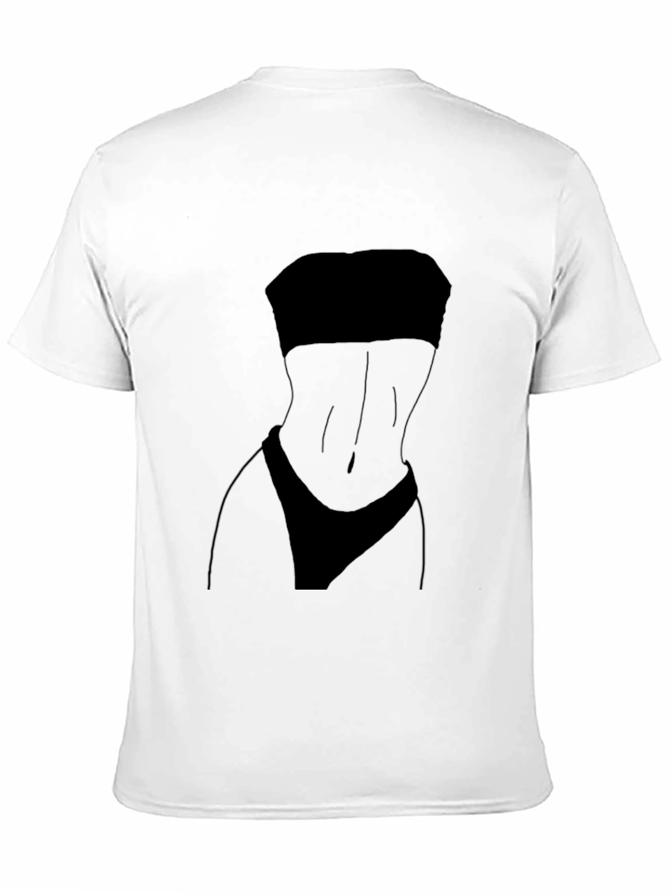 Silhouette Graphic Black Tee