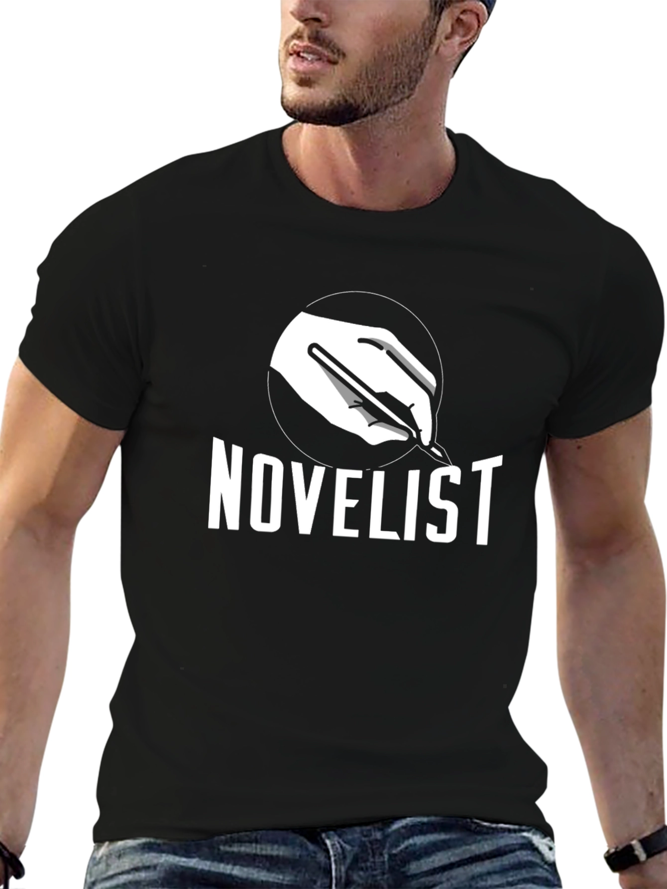 Novelists Writing T-Shirt - Black
