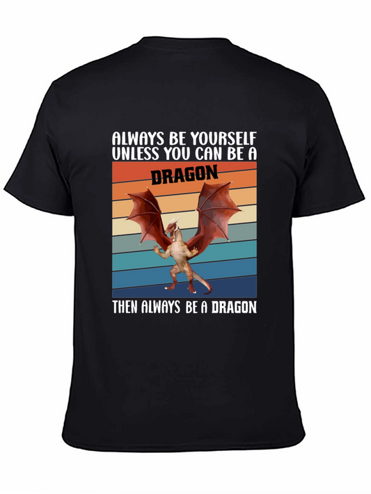 Always Be A Dragon T-Shirt Retro Graphic Tee