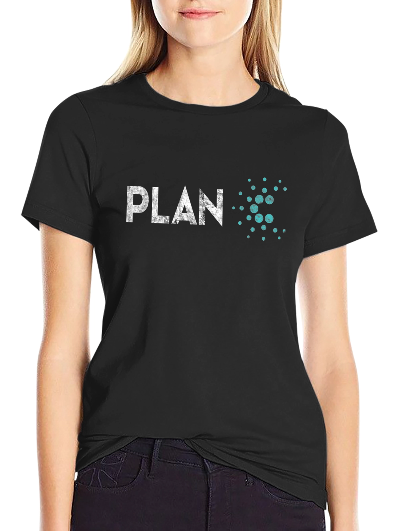Plan T-Shirt - Black Crew Neck Tee