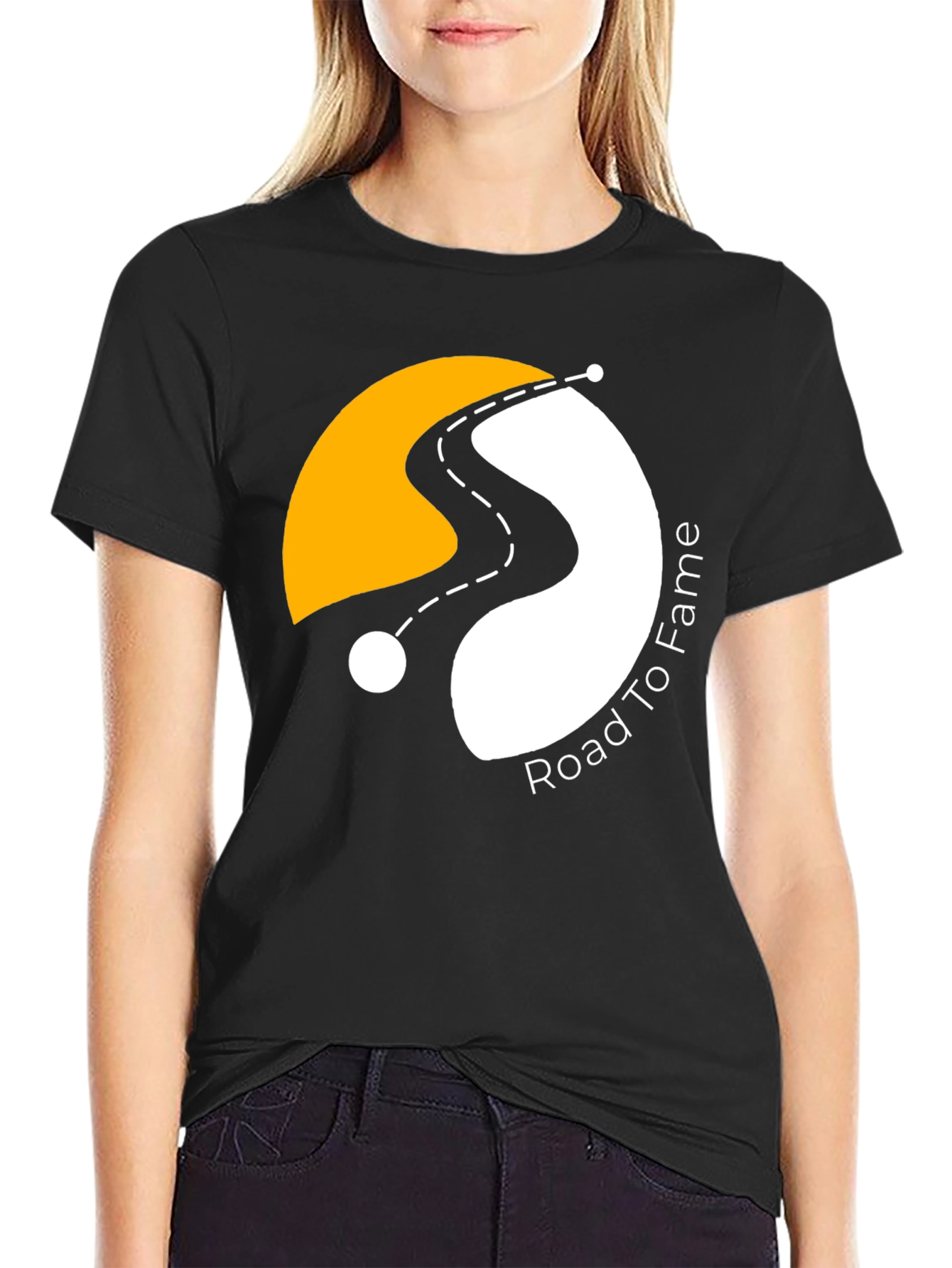 Road To Fame Black T-Shirt