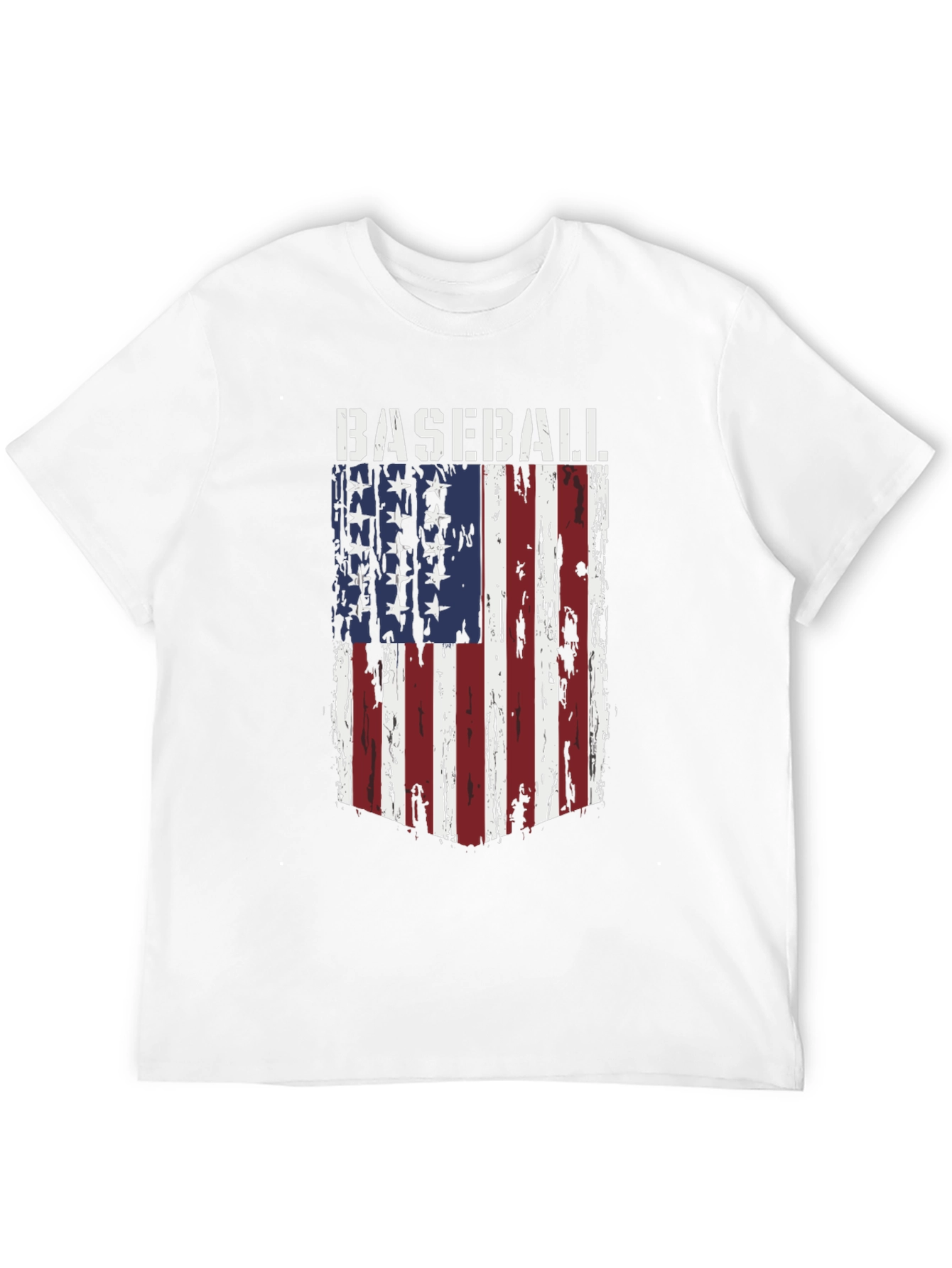 Baseball Flag T-Shirt - Patriotic Tee