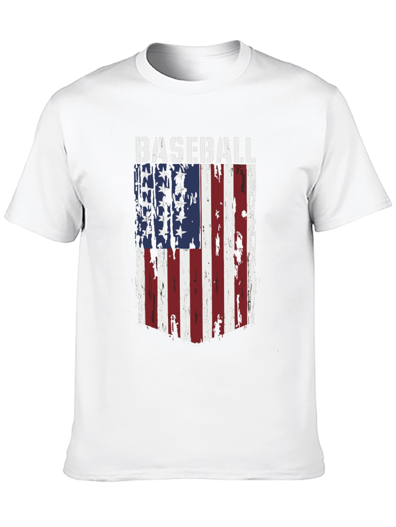 Baseball Flag T-Shirt - Patriotic Tee