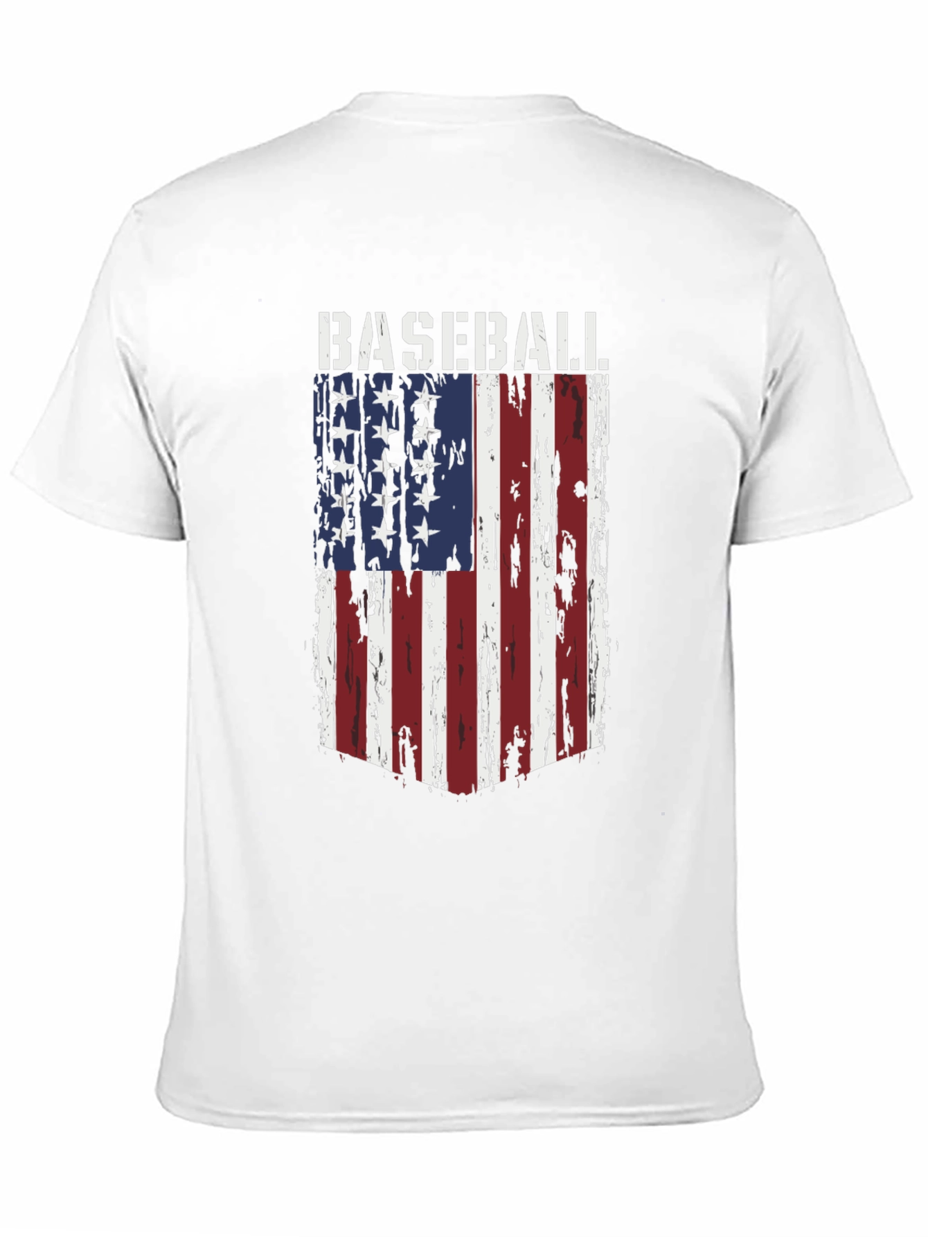 Baseball Flag T-Shirt - Patriotic Tee