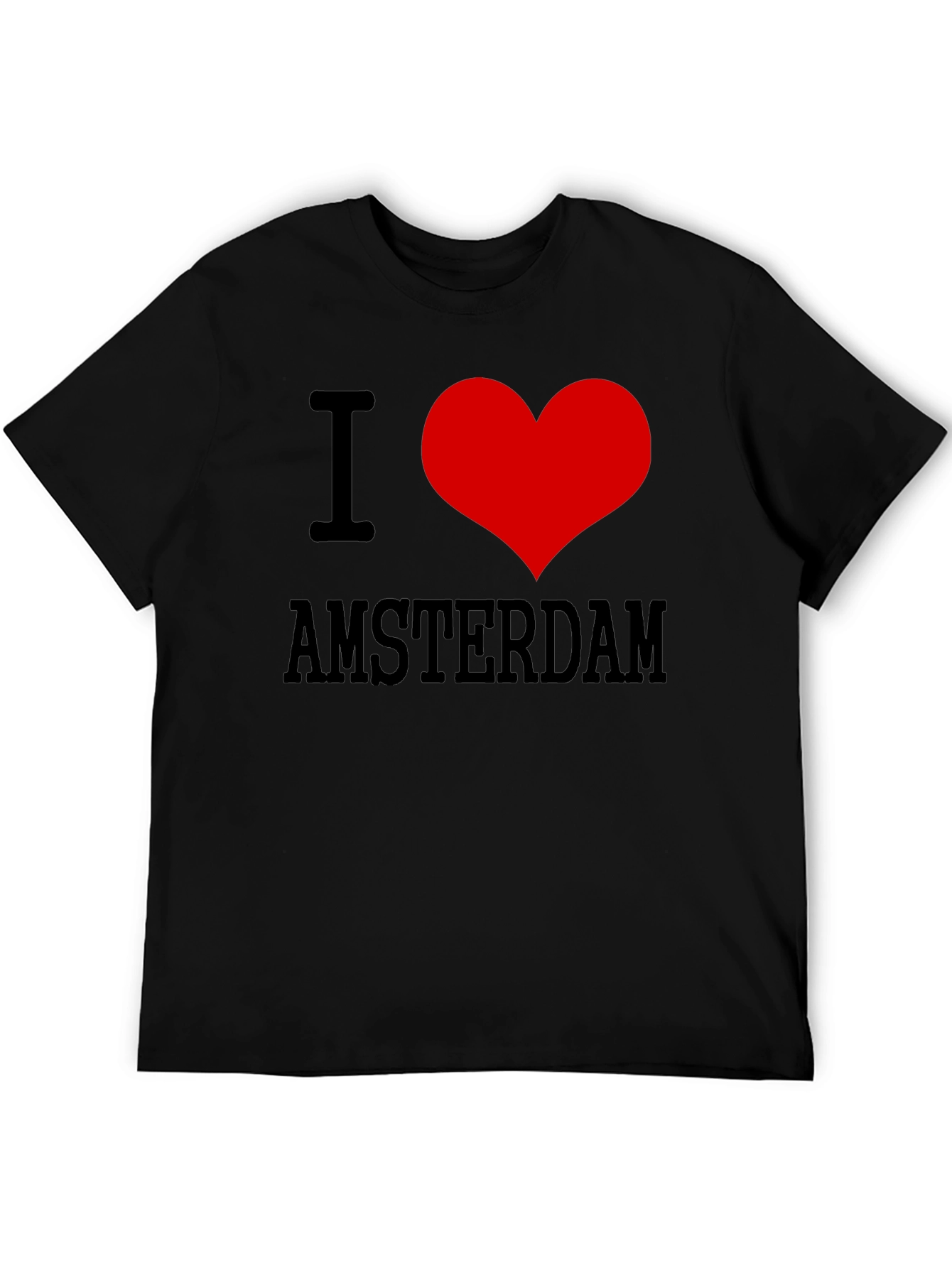 I Heart Amsterdam Black T-Shirt