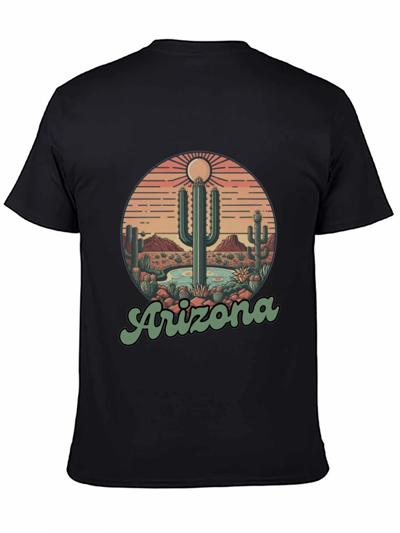 Arizona Desert Cactus Graphic T-Shirt
