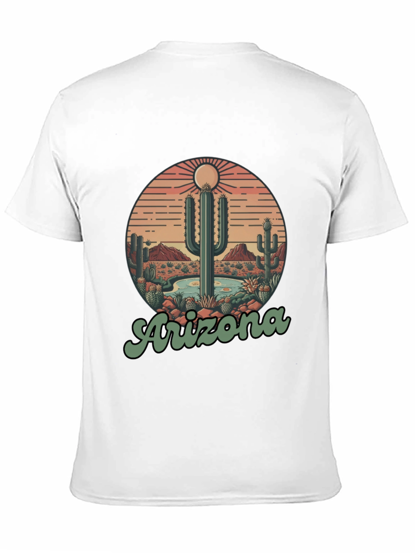 Arizona Desert Cactus Graphic T-Shirt