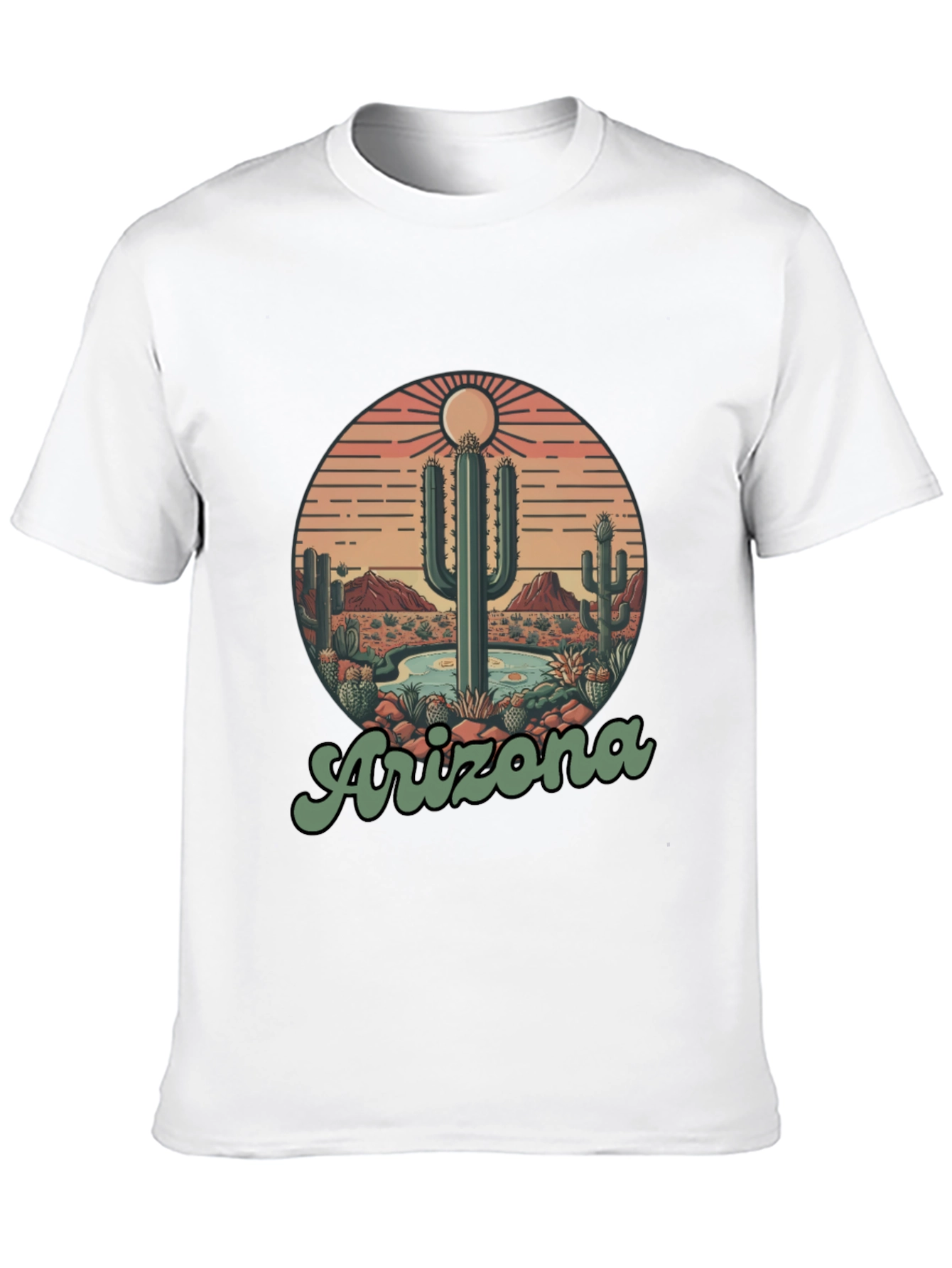 Arizona Desert Cactus Graphic T-Shirt