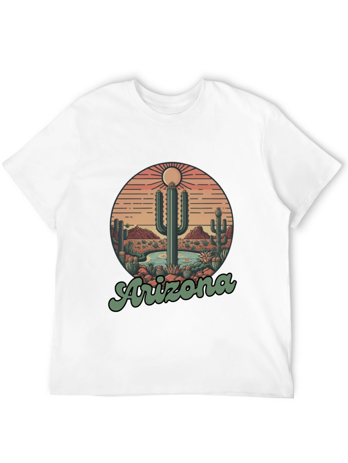 Arizona Desert Cactus Graphic T-Shirt