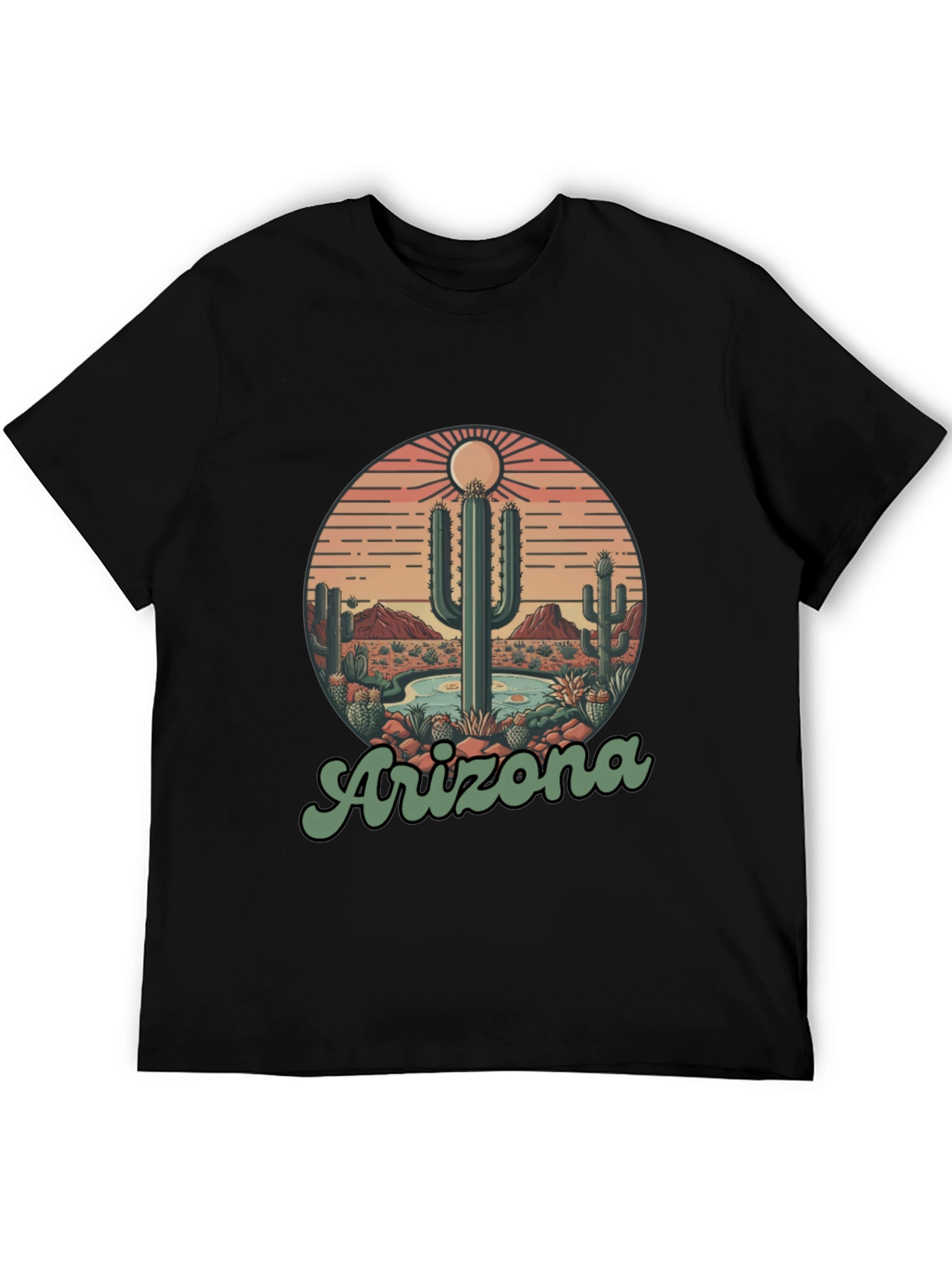 Arizona Desert Cactus Graphic T-Shirt