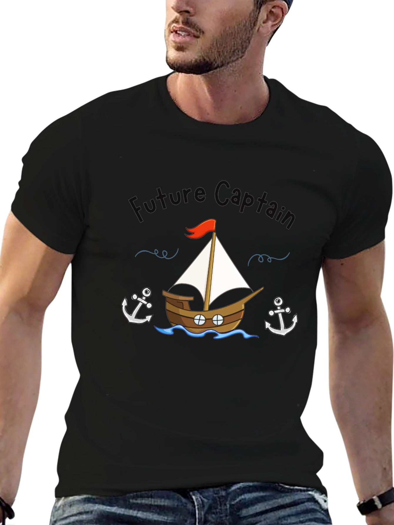Future Captain T-Shirt - Nautical Theme