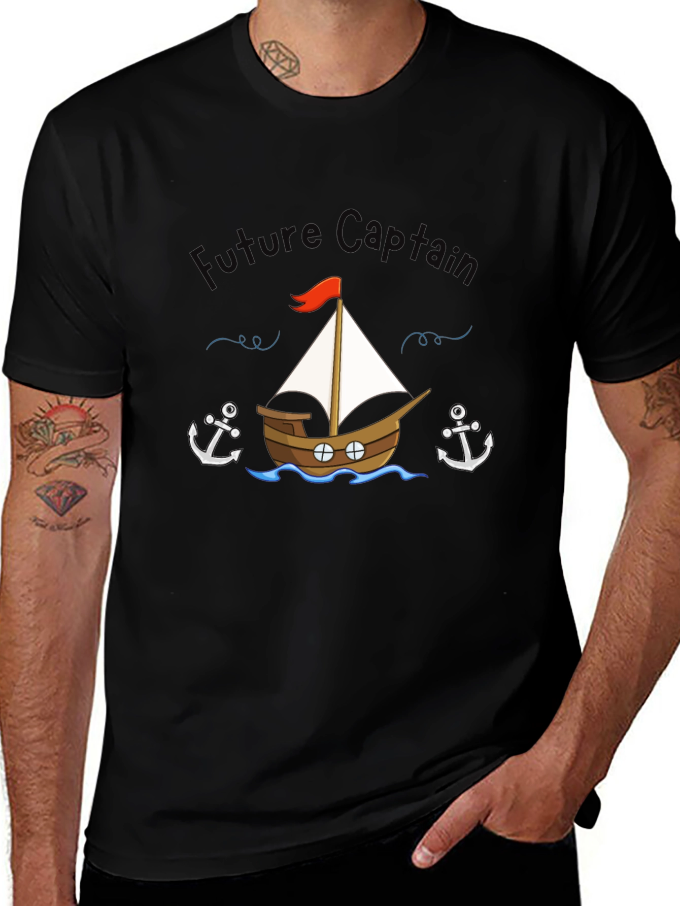Future Captain T-Shirt - Nautical Theme