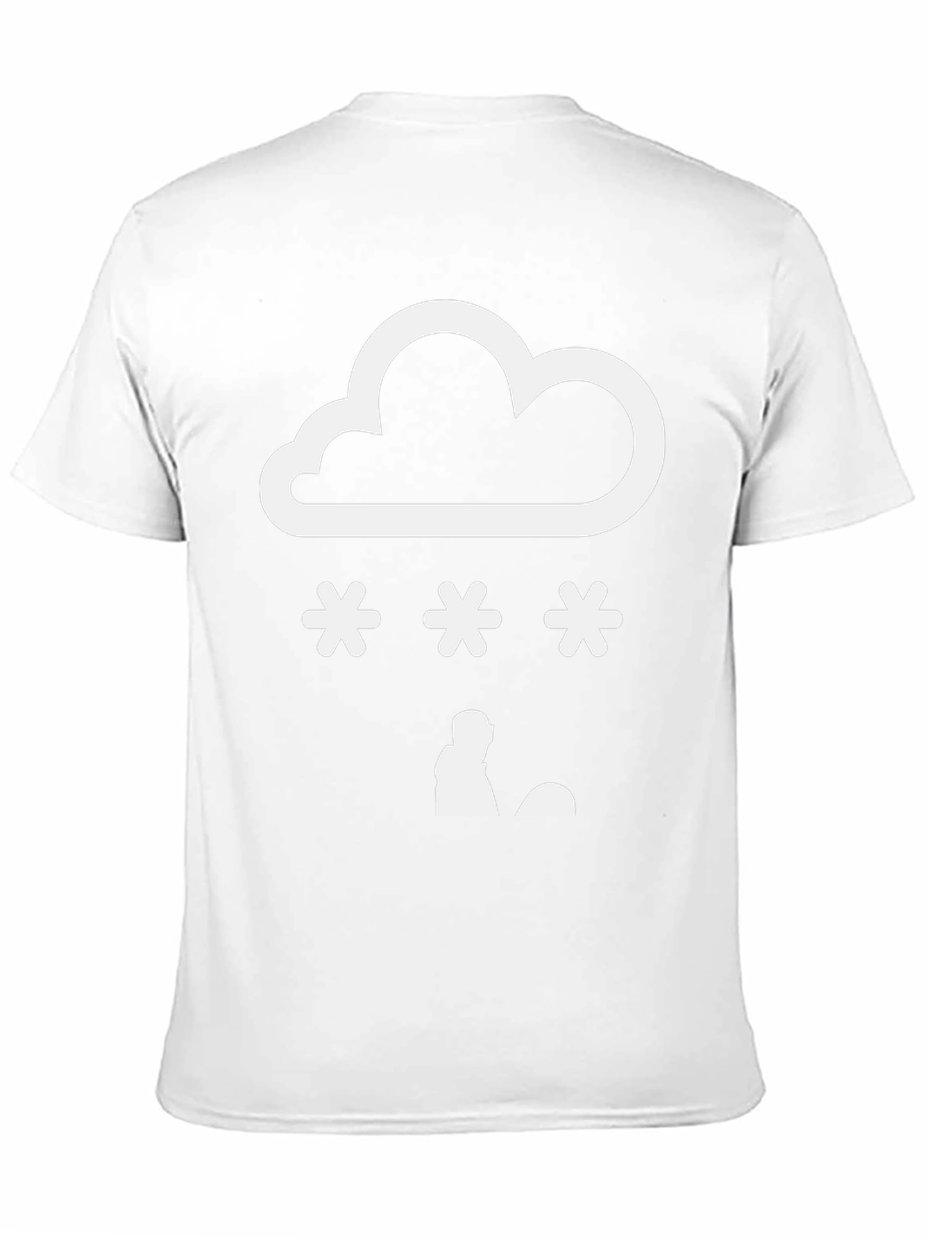 Snow Day Graphic Tee - Black Cotton Blend Shirt