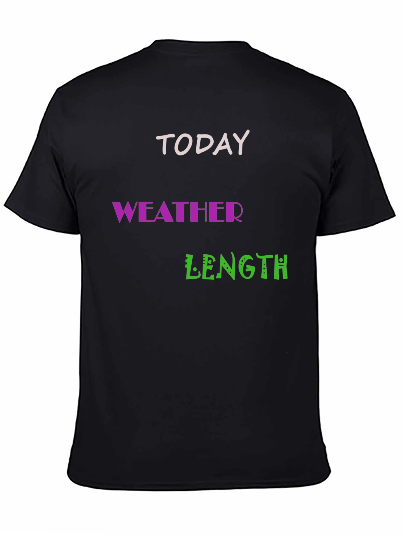 Funny Today Weather Length T-Shirt