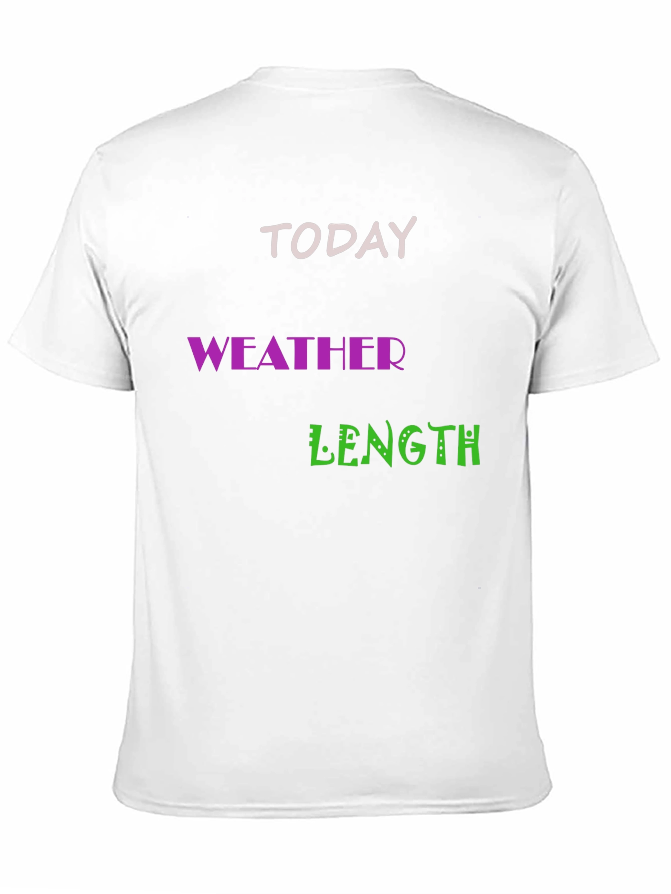 Funny Today Weather Length T-Shirt