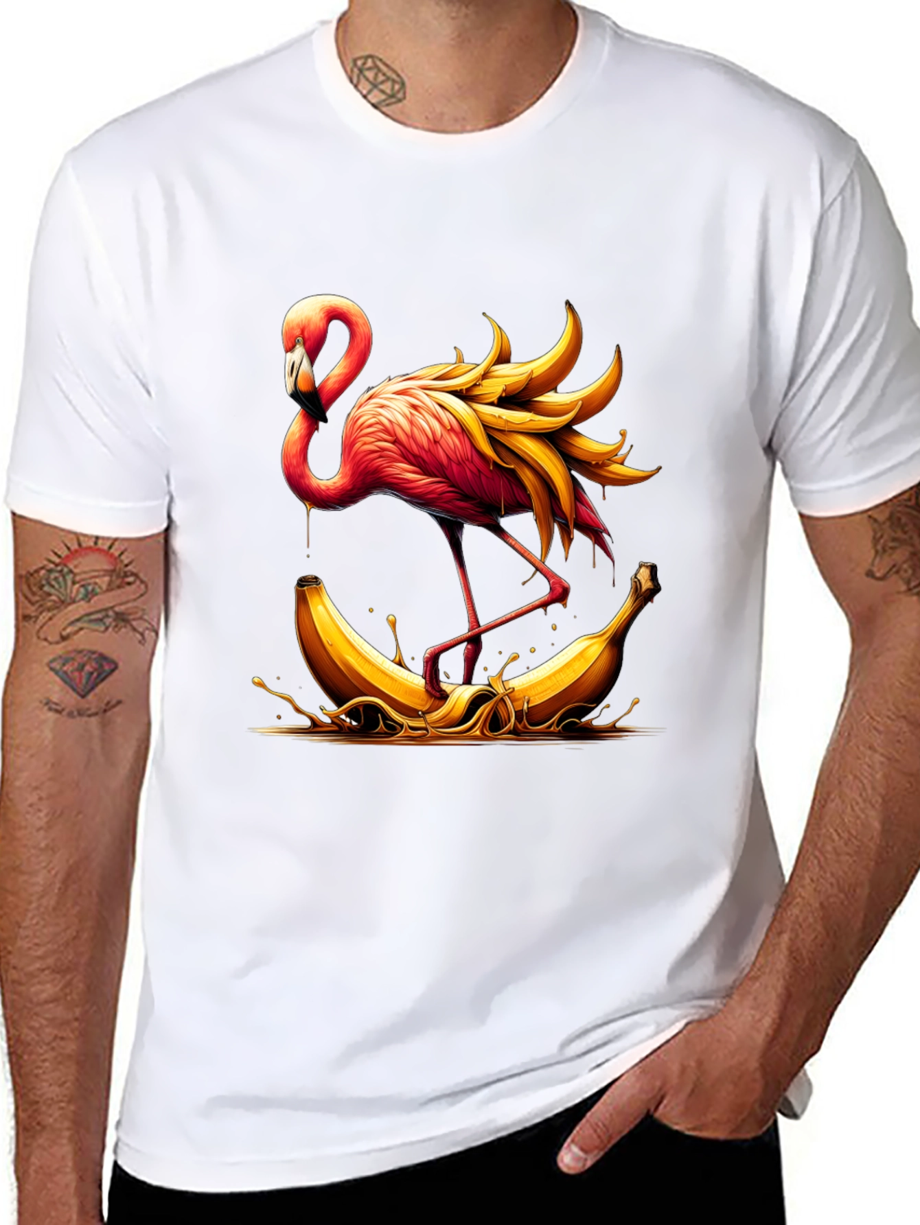 Flamingo Banana T-Shirt