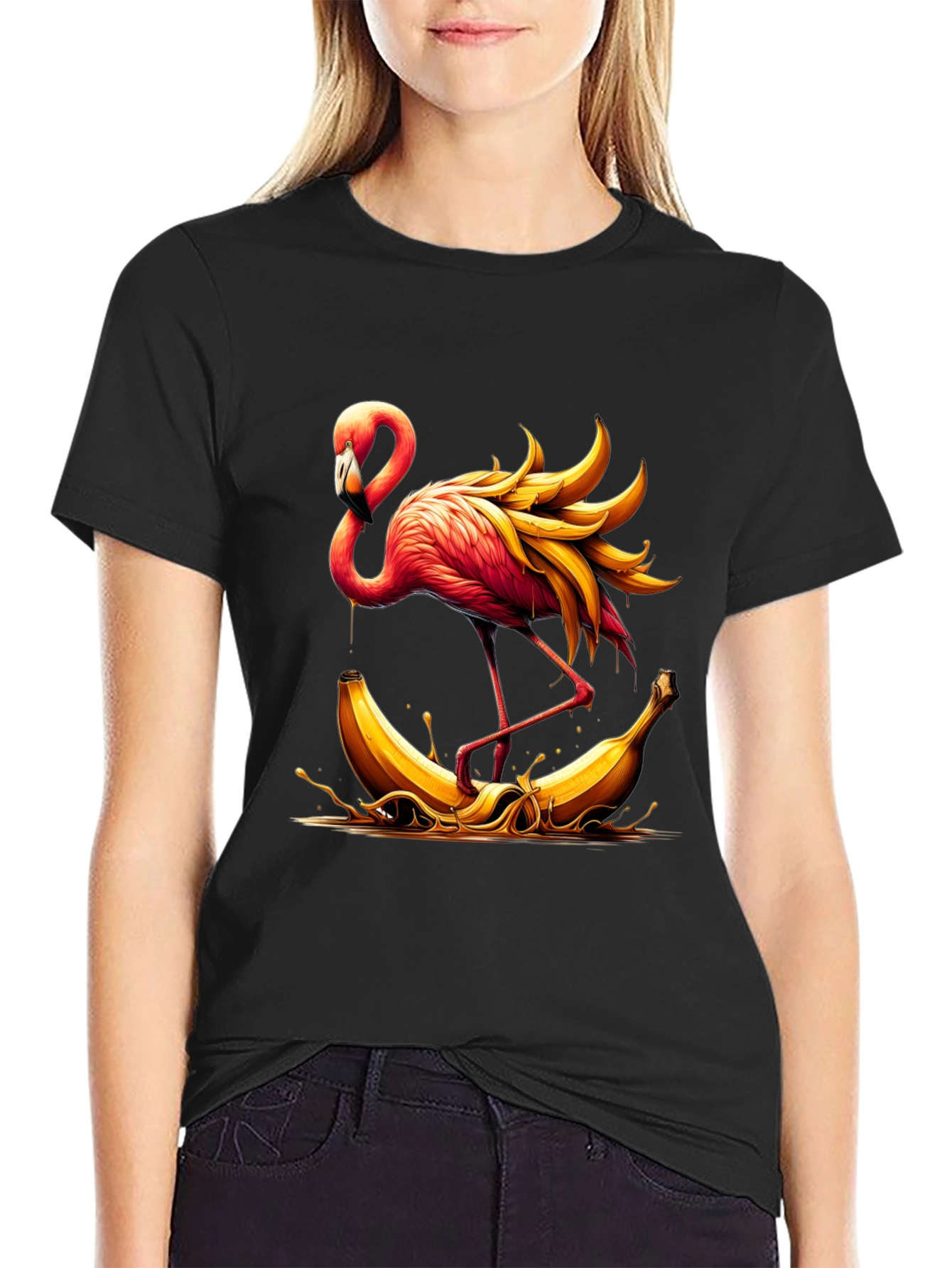 Flamingo Banana T-Shirt