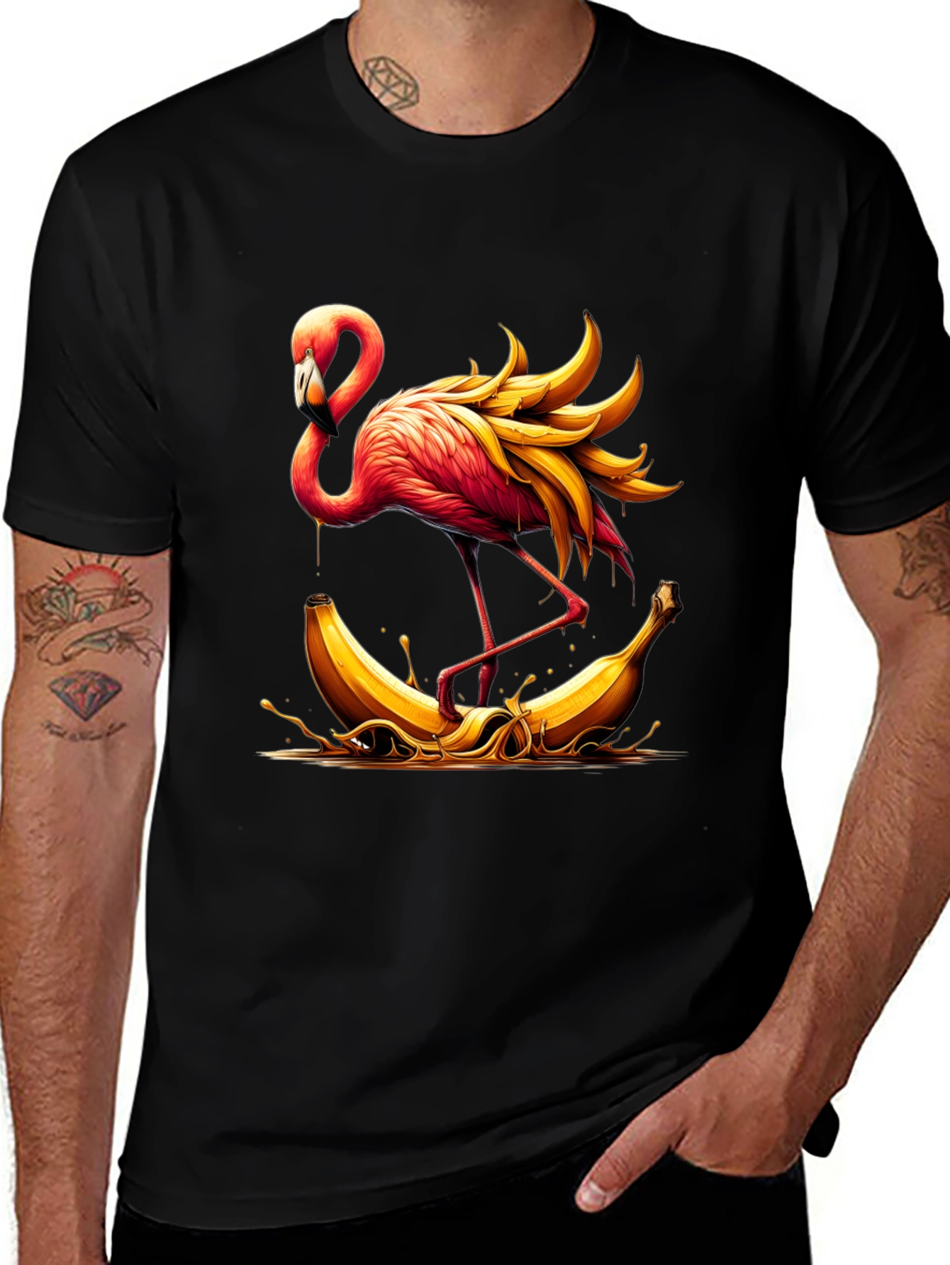 Flamingo Banana T-Shirt