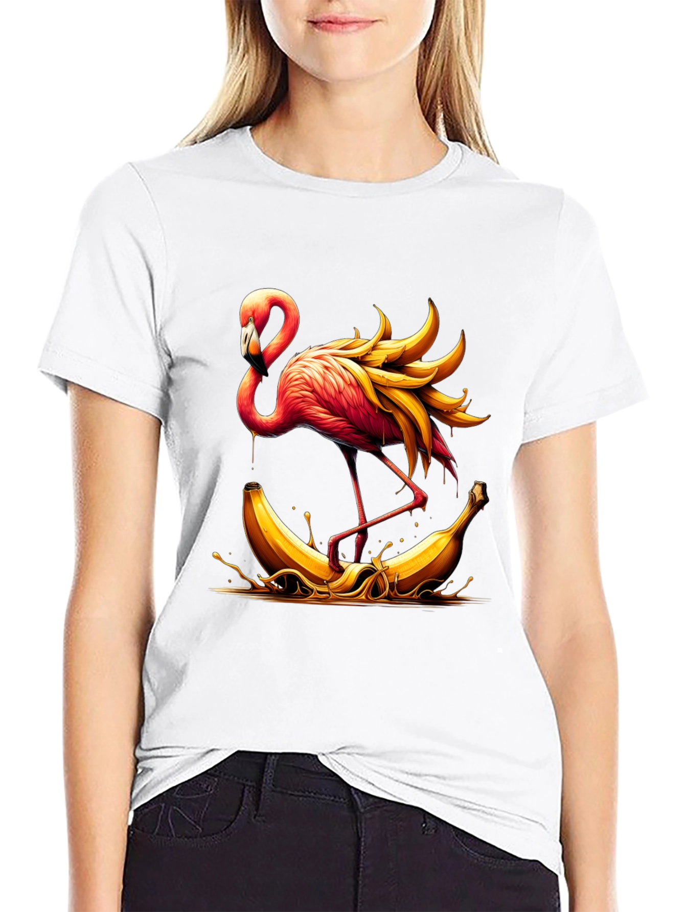 Flamingo Banana T-Shirt