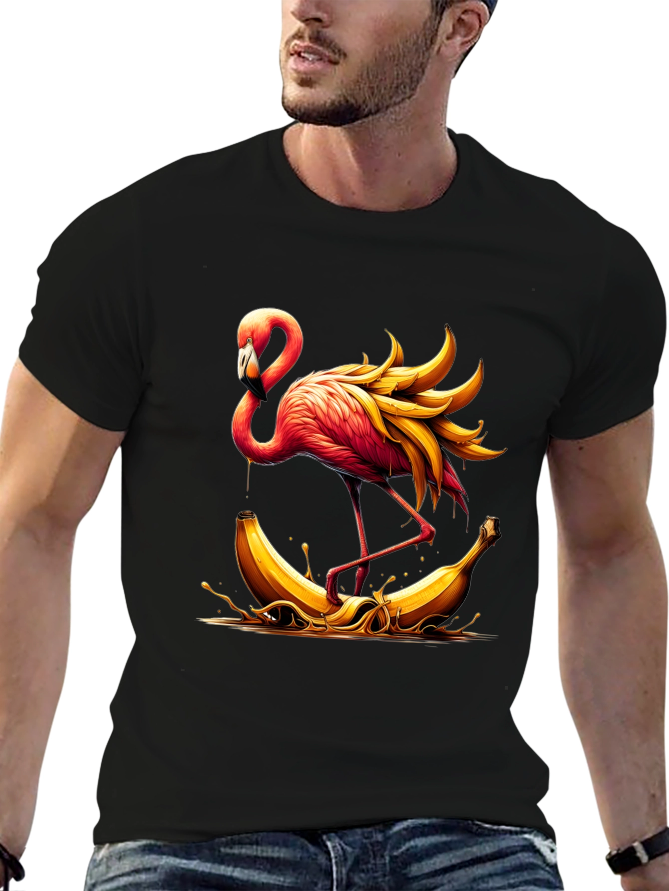 Flamingo Banana T-Shirt