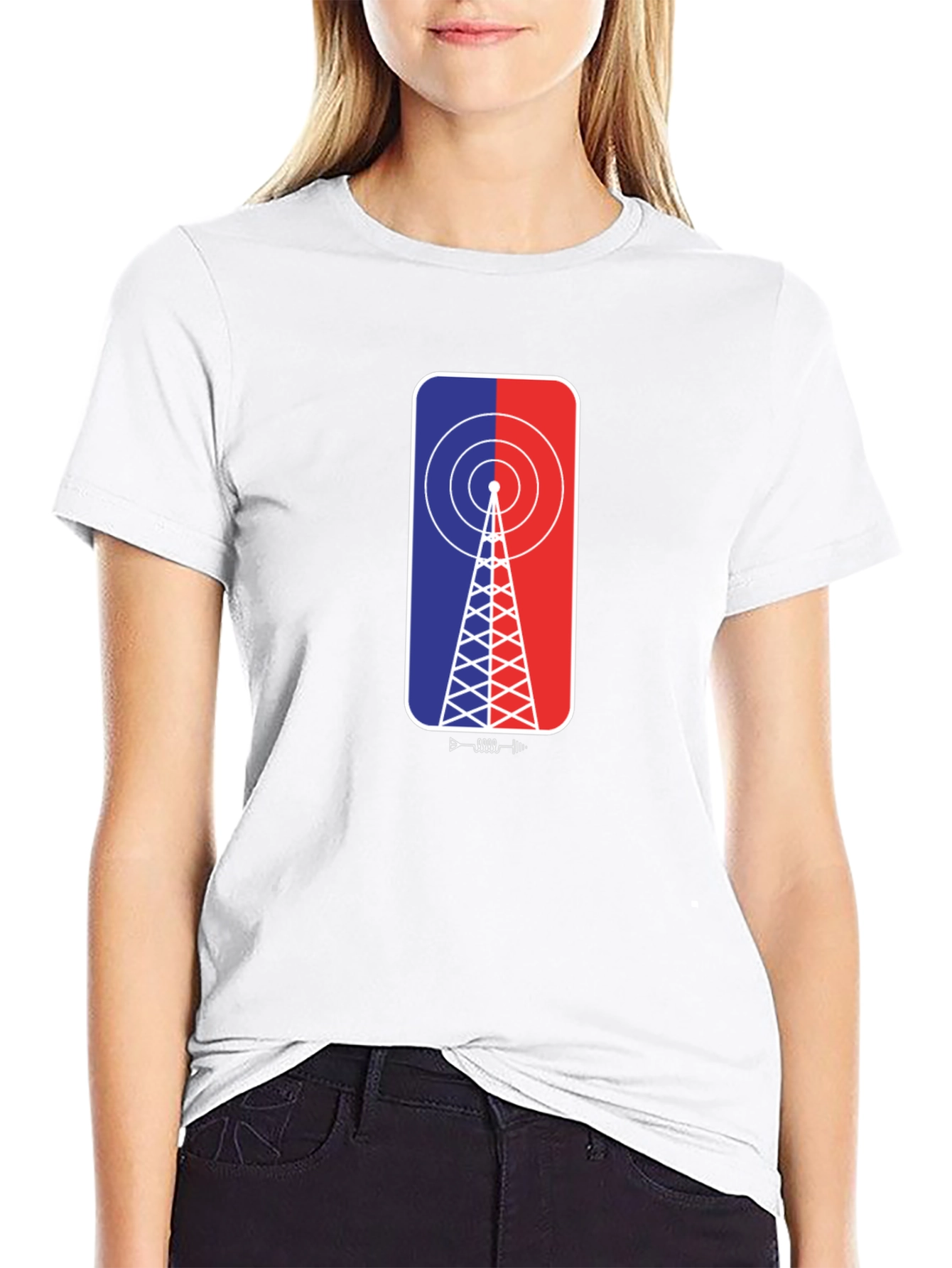 Retro Antenna T-Shirt - Black