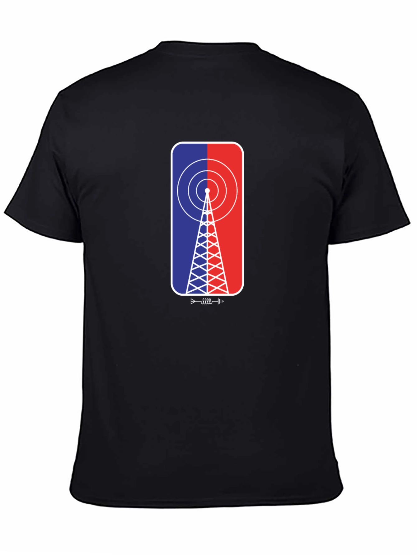 Retro Antenna T-Shirt - Black