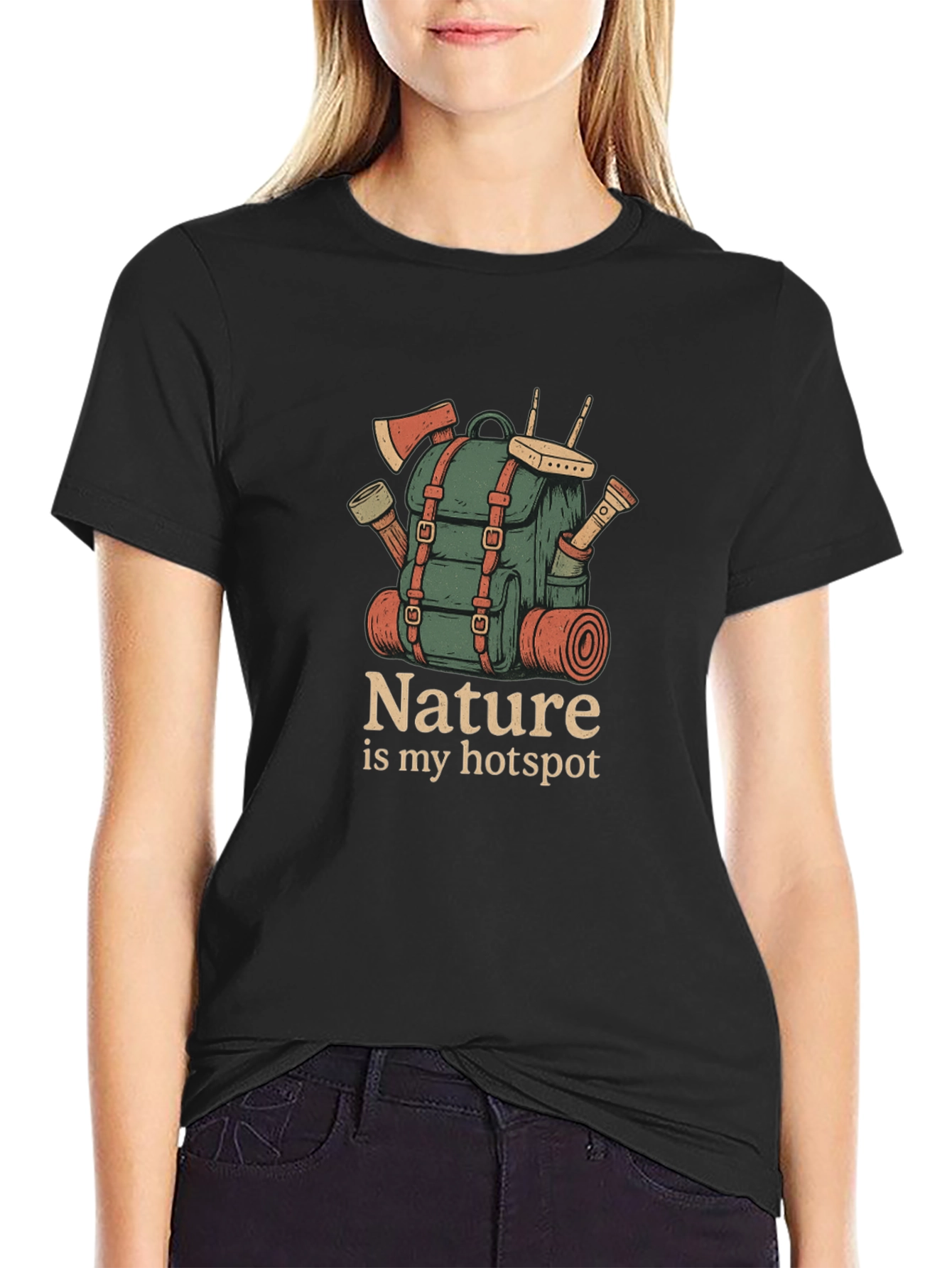 Nature Hotspot Graphic Tee - Outdoor Adventure Shirt
