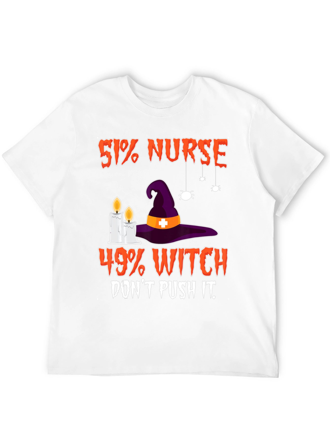 51% Nurse 49% Witch Funny Halloween T-Shirt