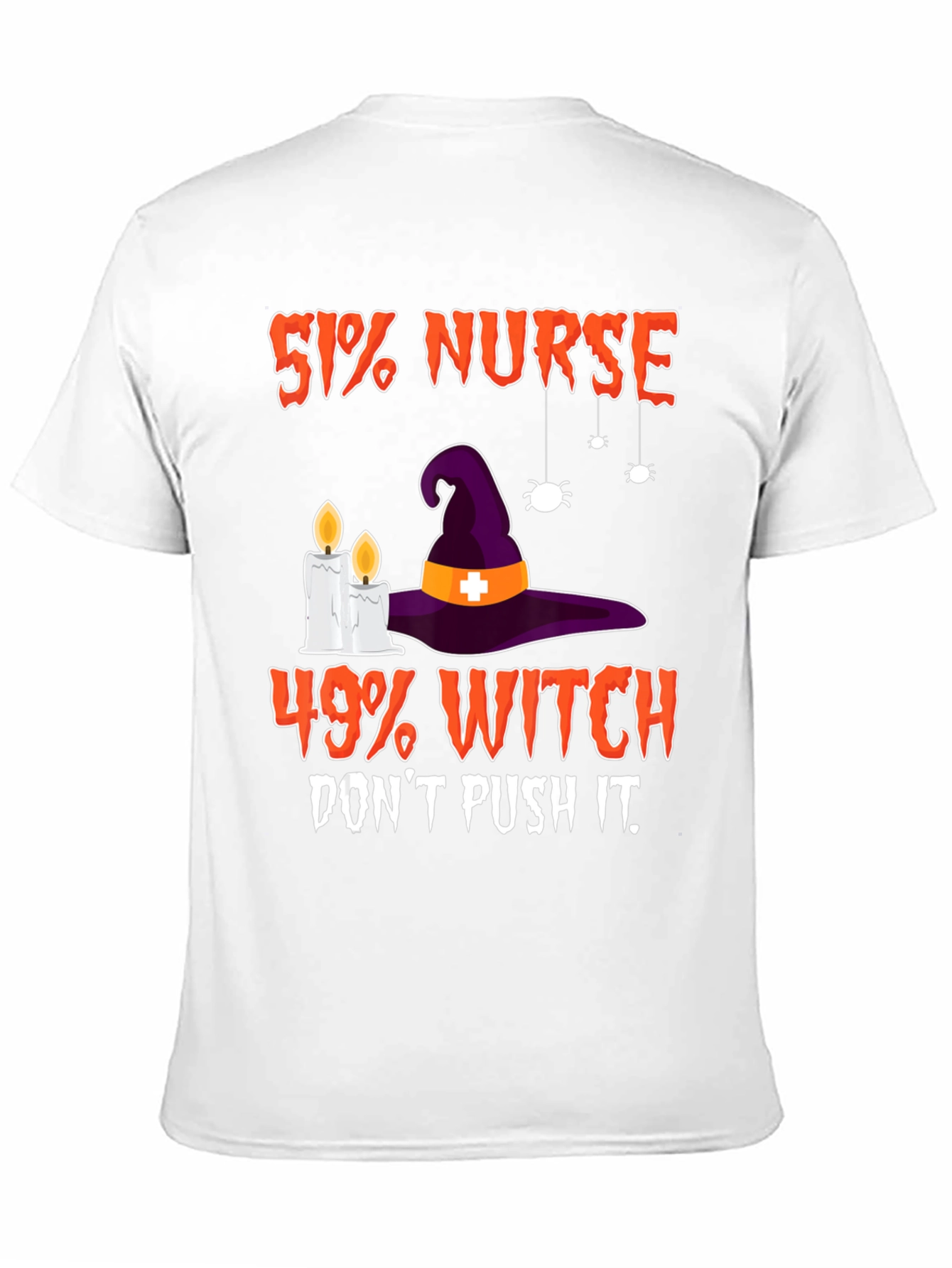 51% Nurse 49% Witch Funny Halloween T-Shirt